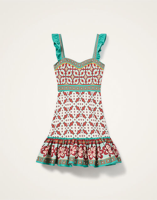 La DoubleJ Mini Gingerbread Dress Pagoda Placée Rust DRE0859COT037PAG01OR04