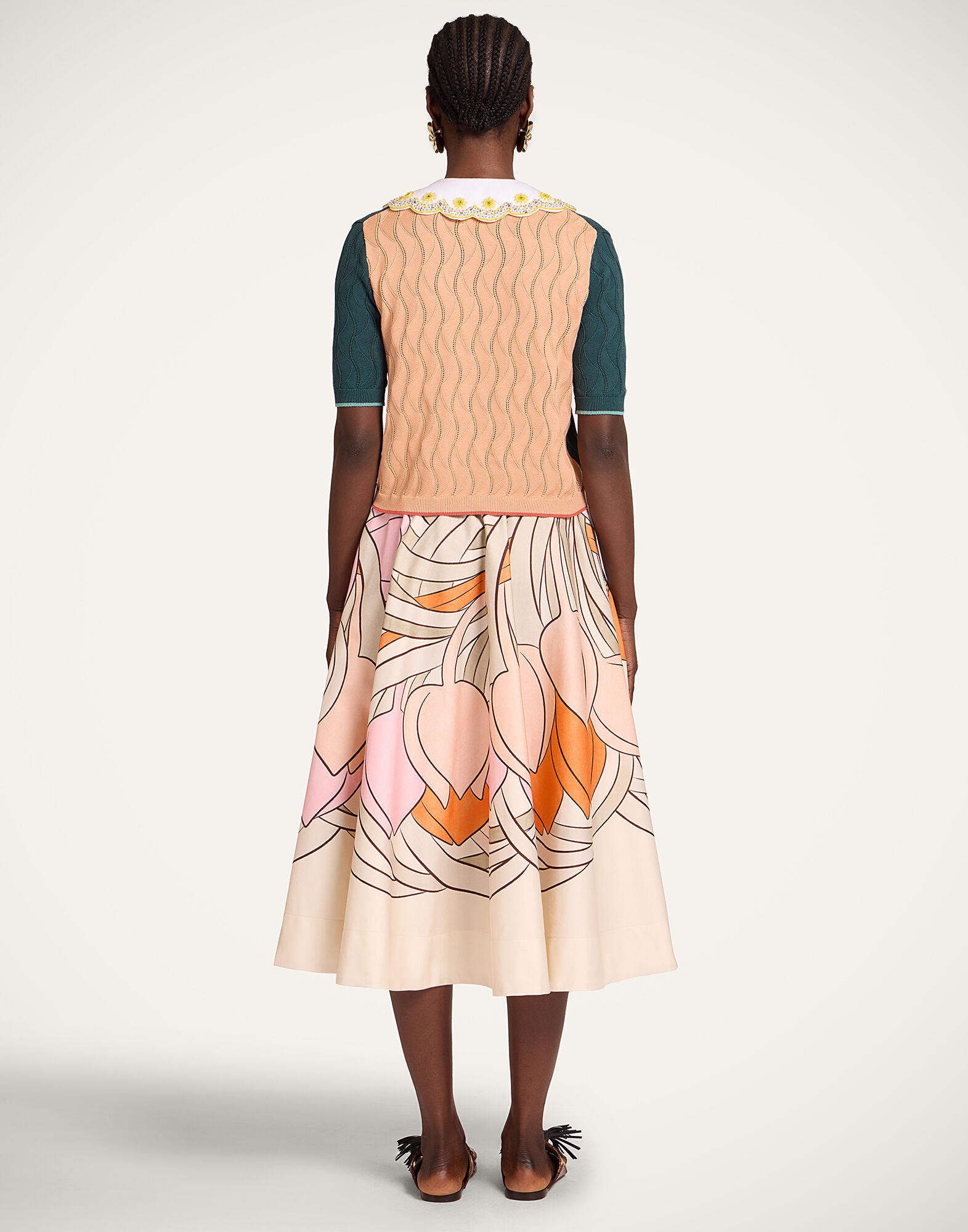 La DoubleJ Ballerina Skirt Tulip Plac&eacute;e Pale Pink SKI0199COT094TUL07PI02