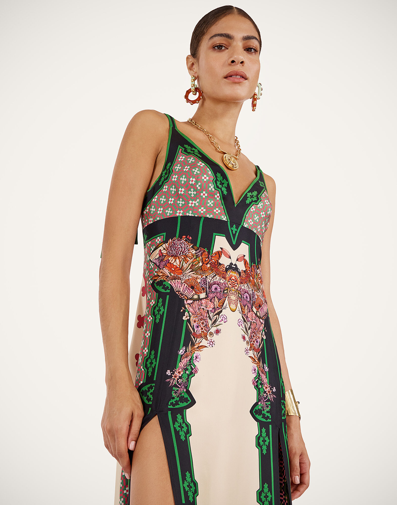 La DoubleJ La Favorita Dress Mariposa Plac&eacute;e Ivory DRE0764SIL017MAR07WH04