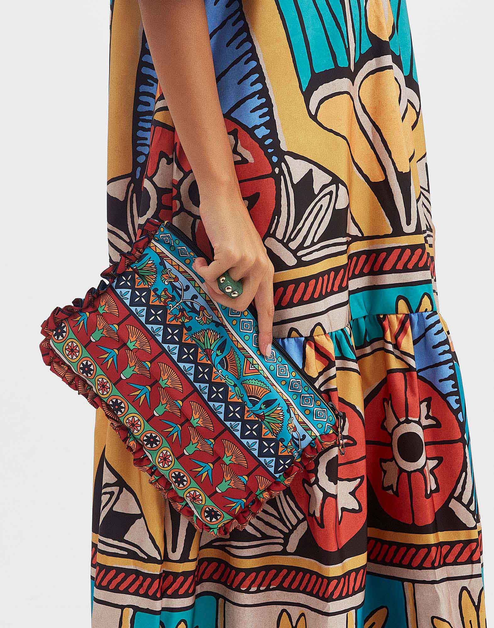 La DoubleJ Hand Pochette Giza Turquoise BAG0002FAI001GIZ01BU08