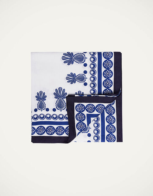 La DoubleJ Medium Tablecloth Big Pineapple Blu (Placée) TBC0002LIN001PNP0016