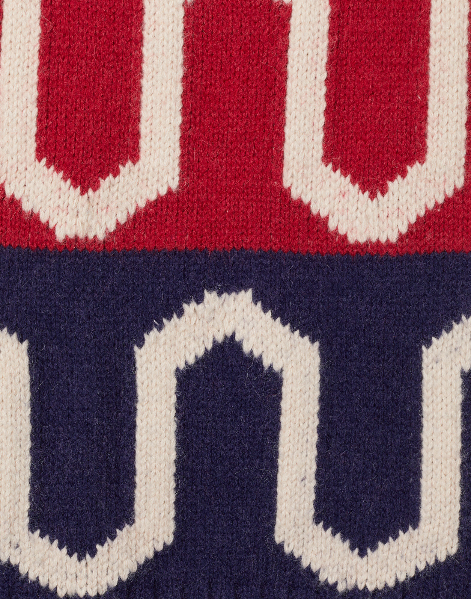 La DoubleJ Comber Gilet Burgundy & Blue PUL0226KNI134VA312RE02