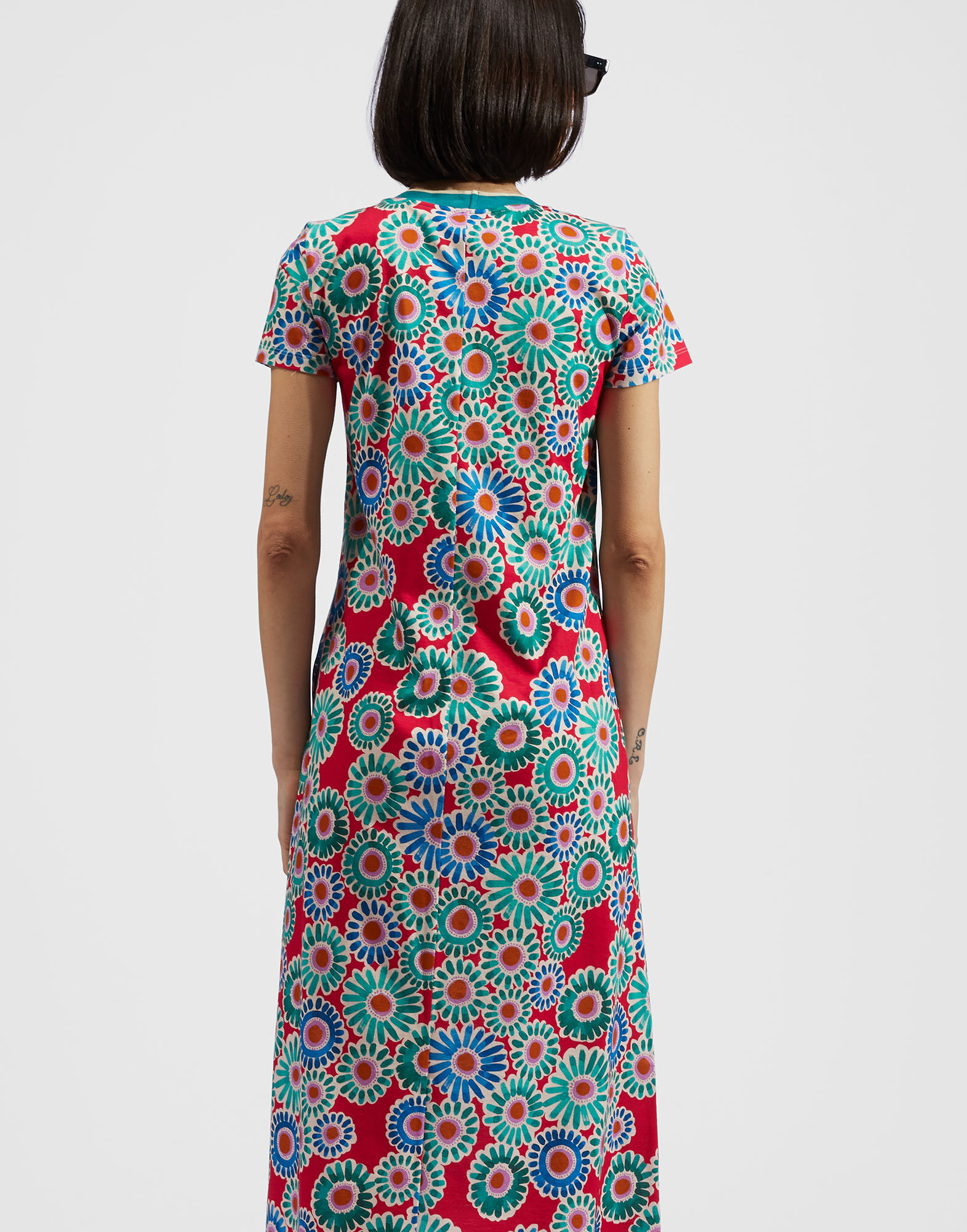 La DoubleJ Sporty Swing Dress Crazy Daisy DRE0247JER002DAY0001