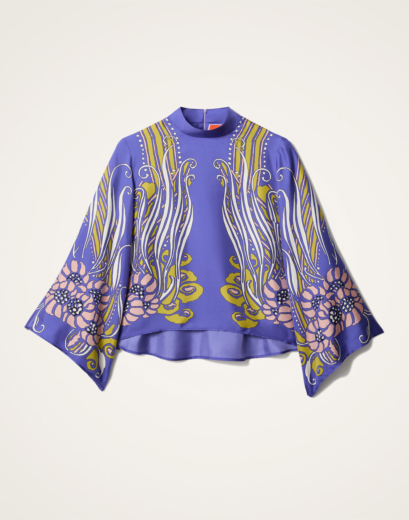 La DoubleJ Make An Exit Top Atlantis Plac&eacute;e Purple TOP0117SIL017ATL03PU01