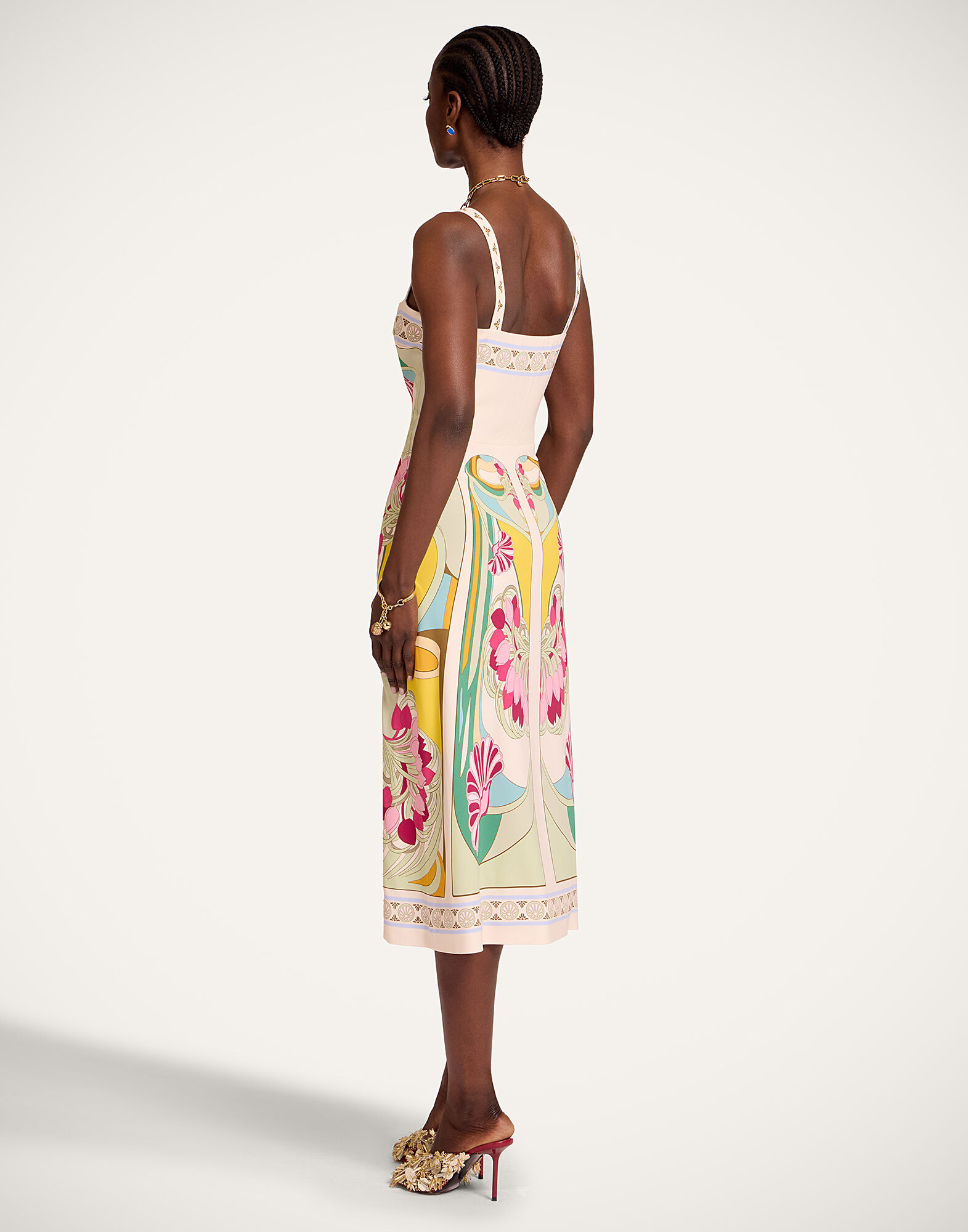 La DoubleJ Buy Me A Martini Dress Tulip Plac&eacute;e Green DRE0673VIS011TUL07GR02