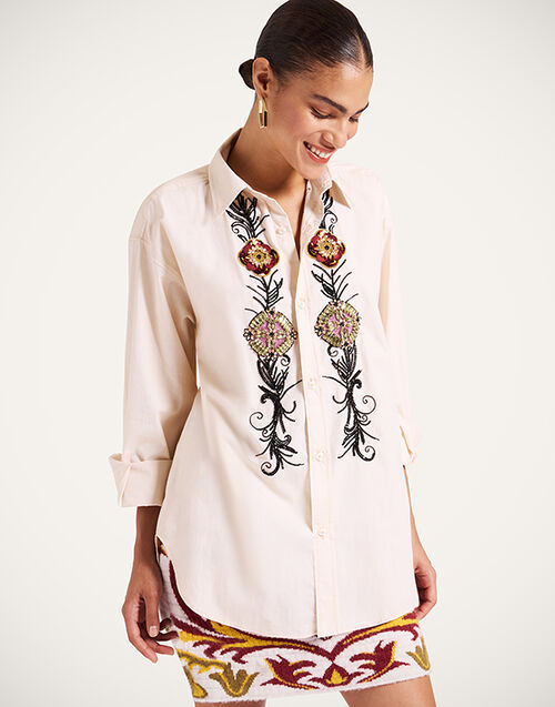 La DoubleJ Better Than Your Boyfriend's Shirt Solid Pale Pink SHI0148COT082NUC05PI02