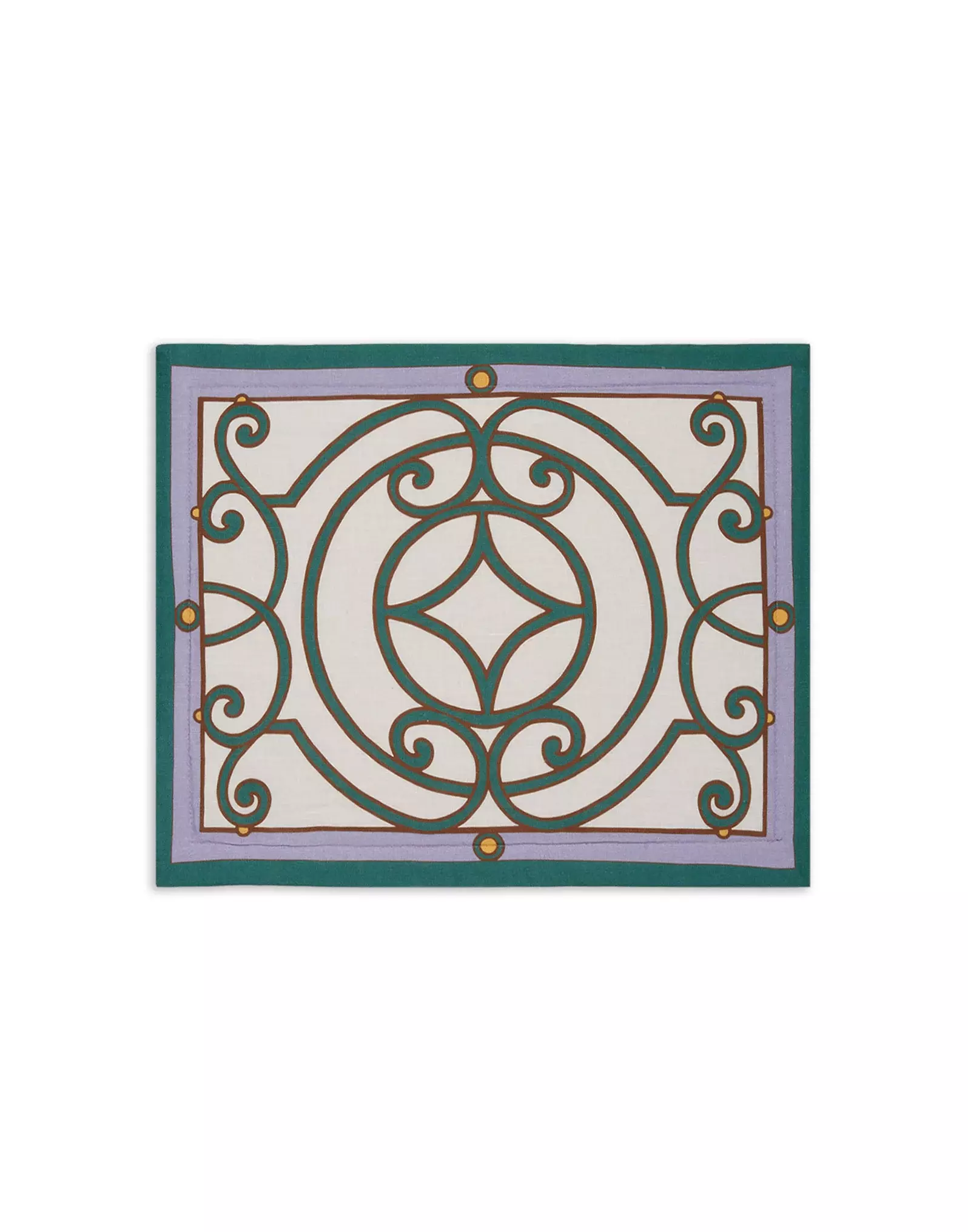 La DoubleJ Placemat Set Of 2 Cortile Ivory TBM0001LIN001CRL0010