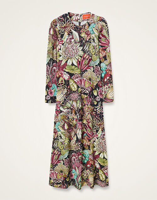 La DoubleJ Long Sleeve Swing Dress Fun-Gi Green DRE0831JER027FNG01GR02