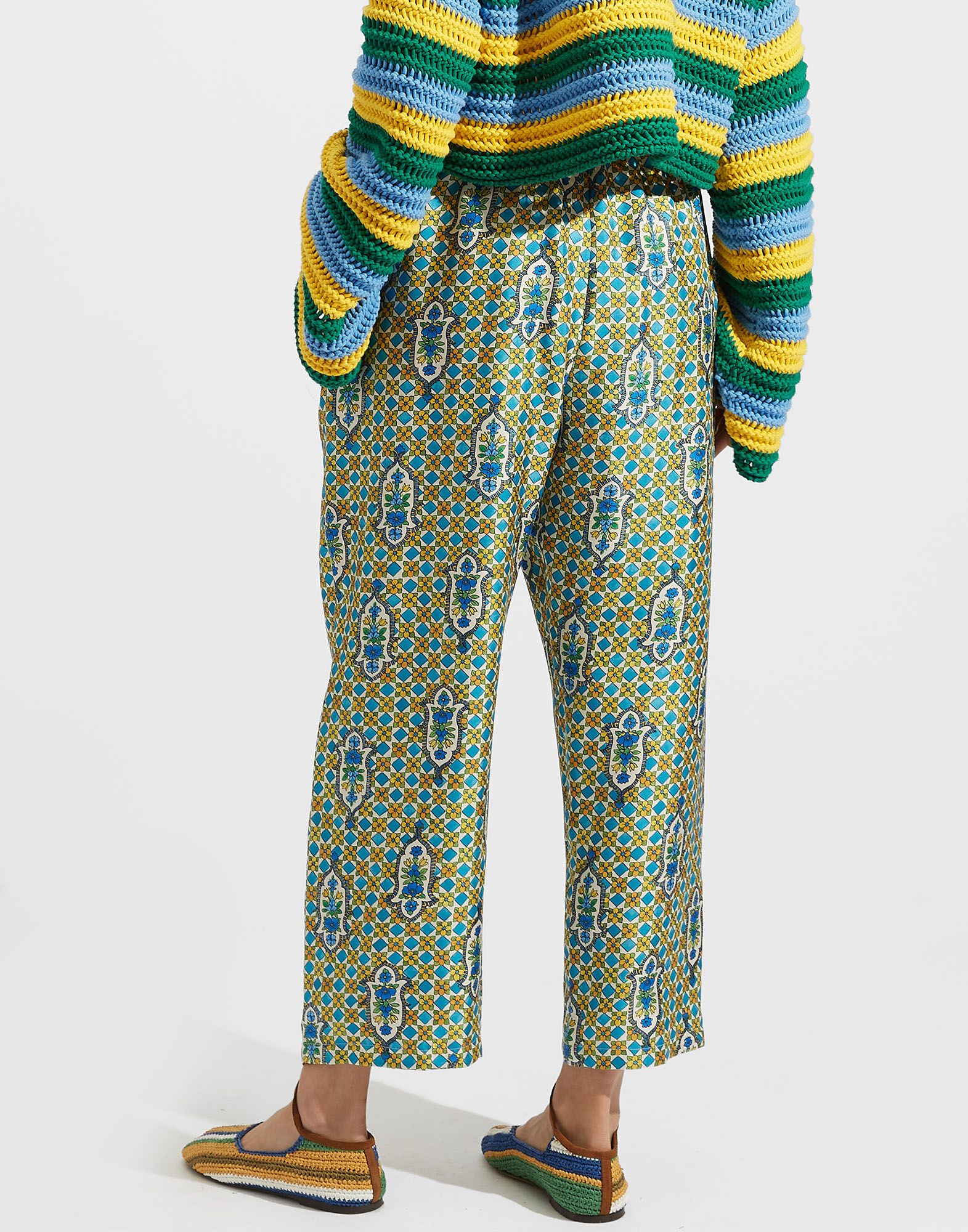 La DoubleJ Drawstring Pants Santachiara TRO0053SIL001SNT01BU08