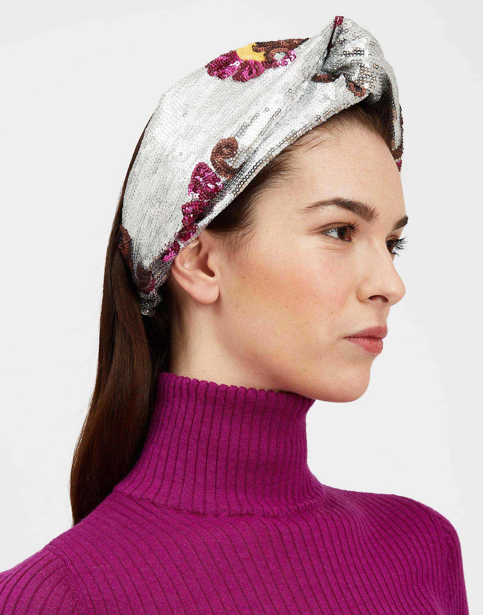 La DoubleJ Pinup Headband Silver HEB0001PAI005TXQ01GY04