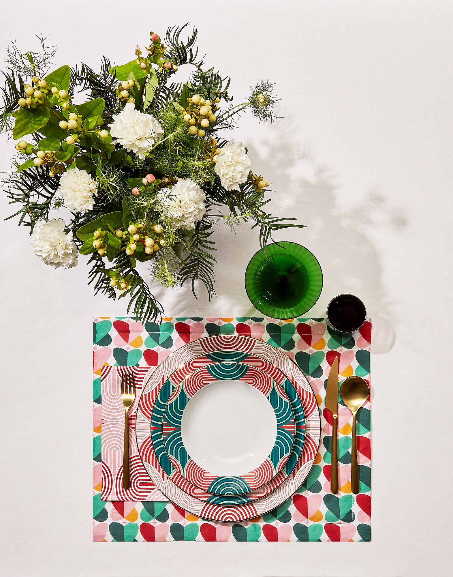 La DoubleJ Large Napkins Set Of 2 Slinky Rosso NAP0006LIN001SLI0004