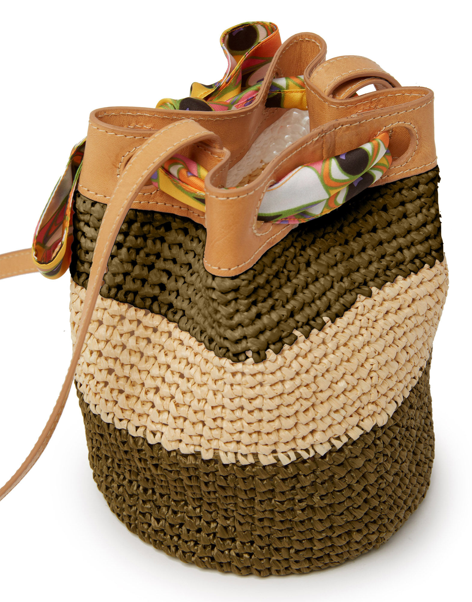 La DoubleJ Secchiello Multicolor Beige BAG0041RAF003MUL0058