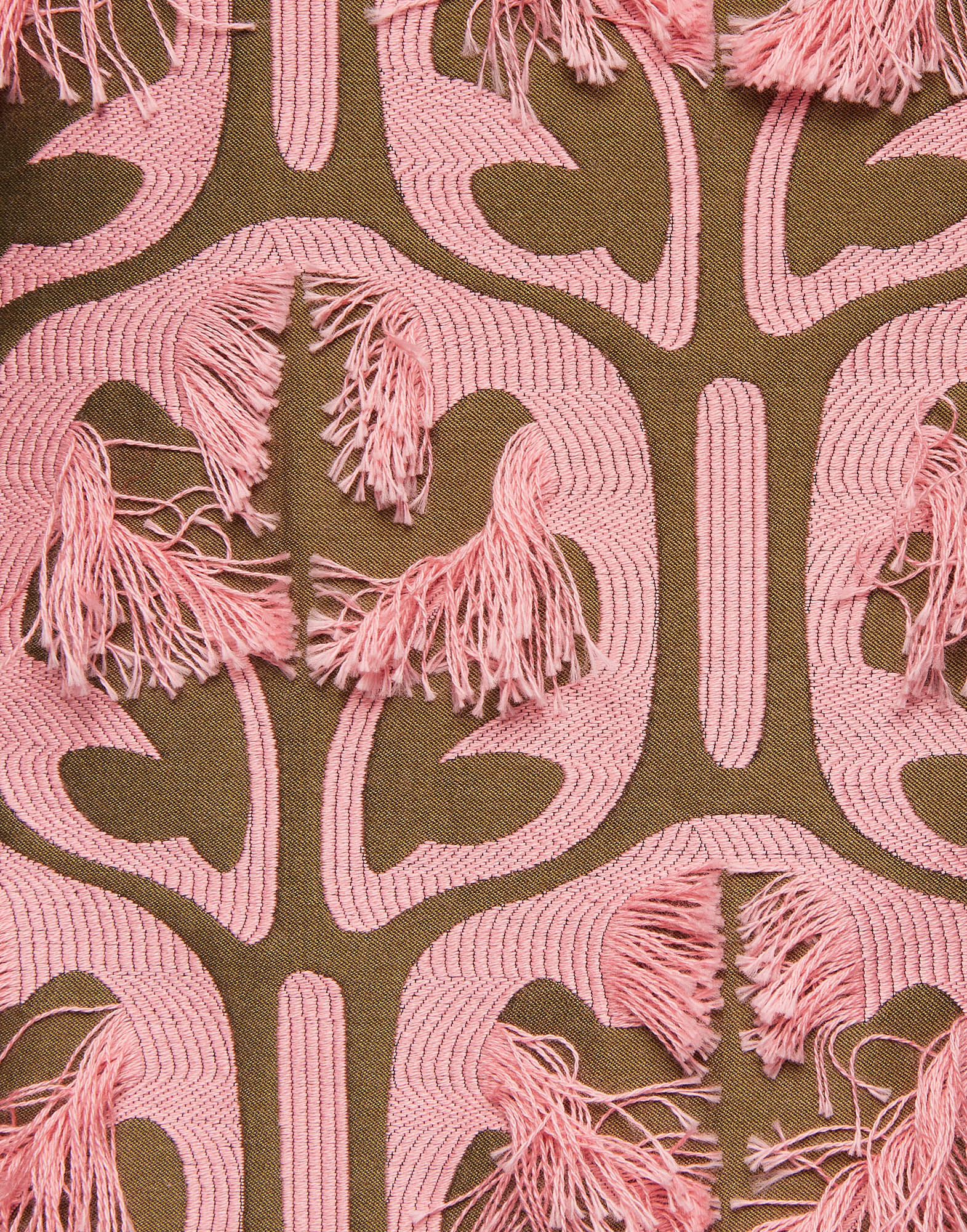 La DoubleJ Column Dress Grove Kaki/Pink DRE0389JCQ043GRV03PI01