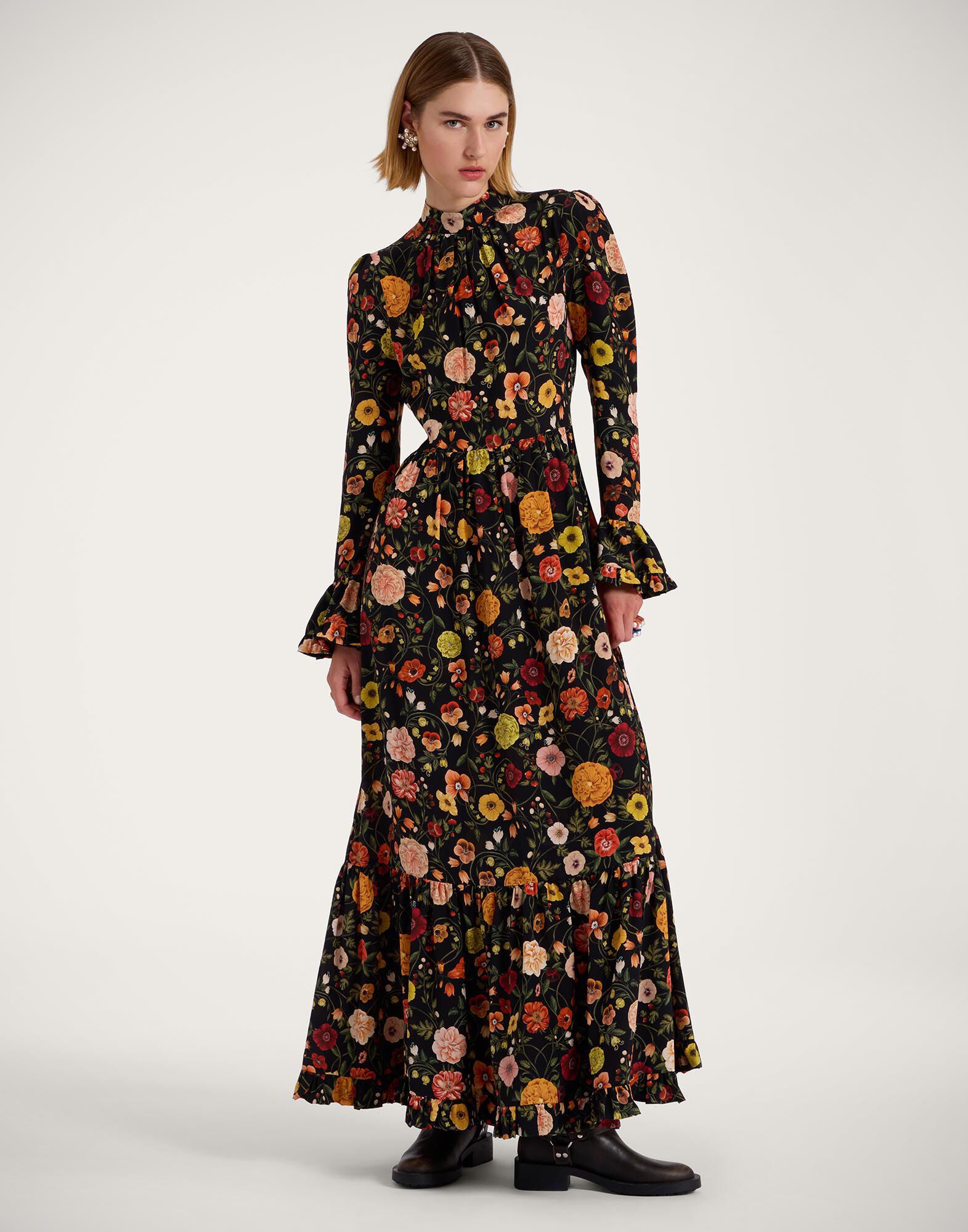 La DoubleJ Visconti Dress Botticelli Black DRE0041CRE001CEL01BL01