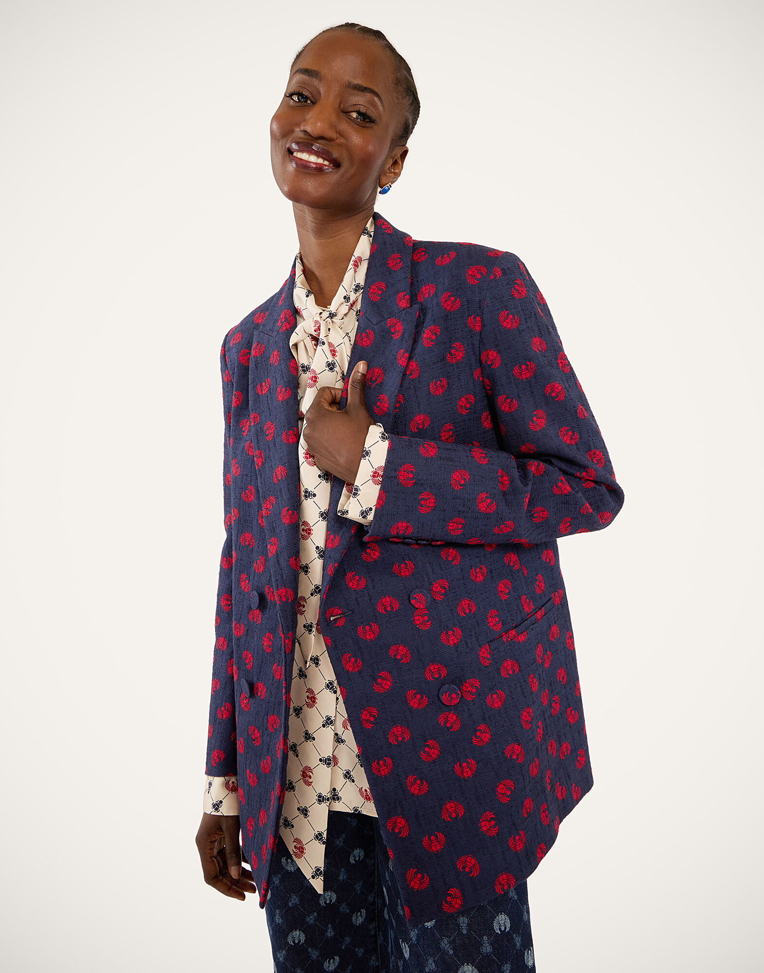 La DoubleJ Jagger Jacket Talismania Blue JAC0148COT005TAL01BU03