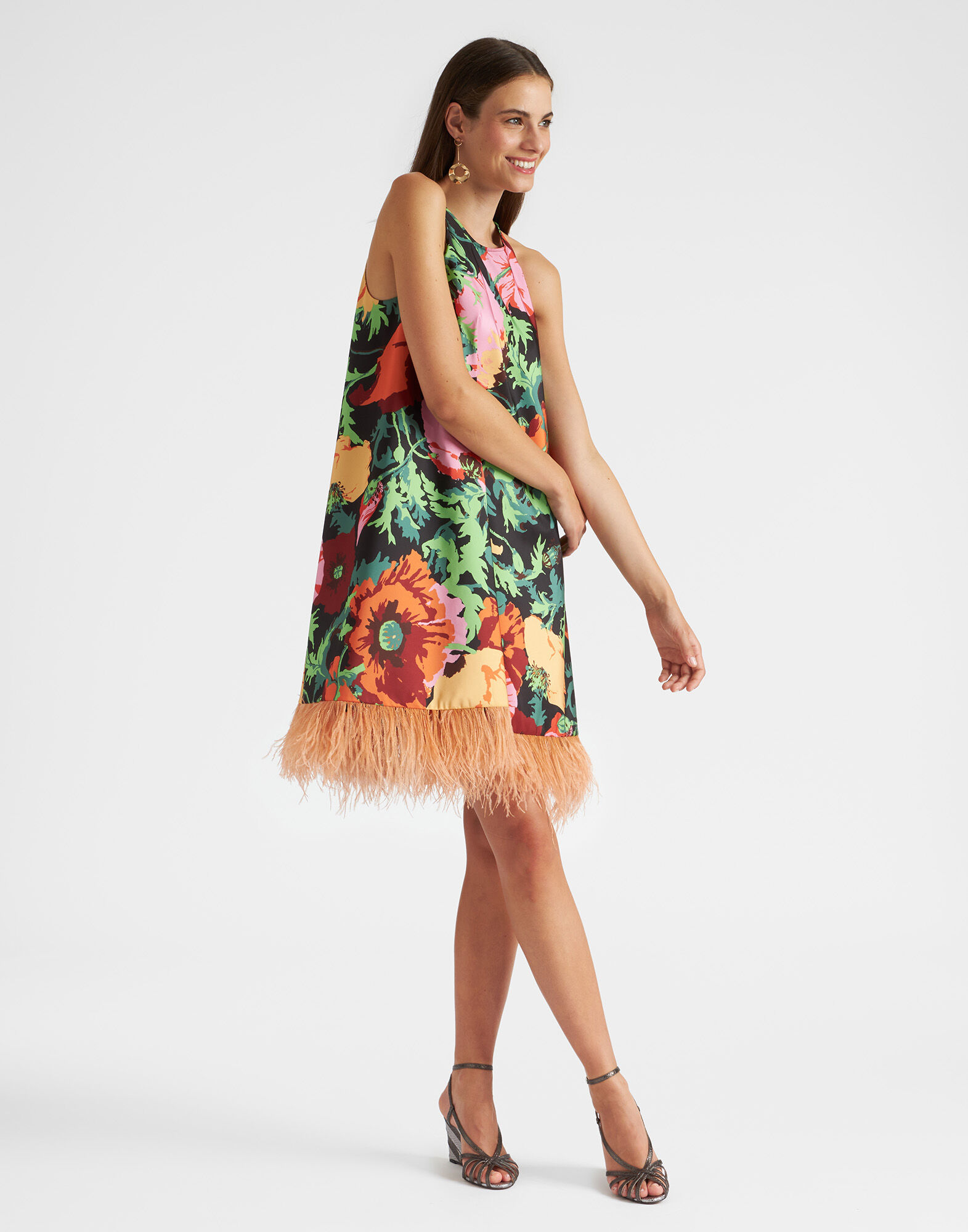 La DoubleJ La Fenice Mini Dress Wonderland Black DRE0623FAI001WON01BL01