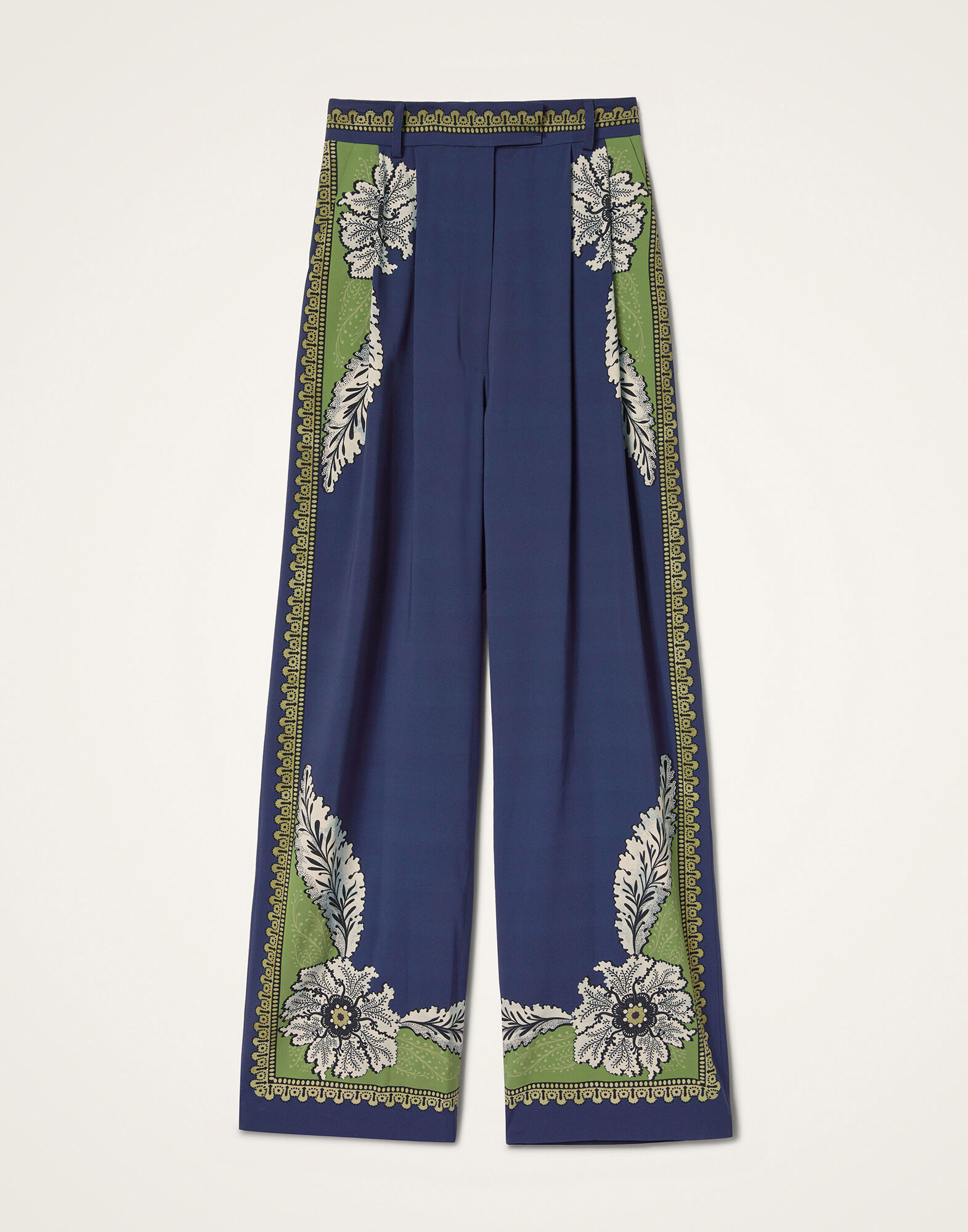 La DoubleJ Brooklyn Pants Bounty Plac&eacute;e Navy TRO0175VIS011BOU01BU06