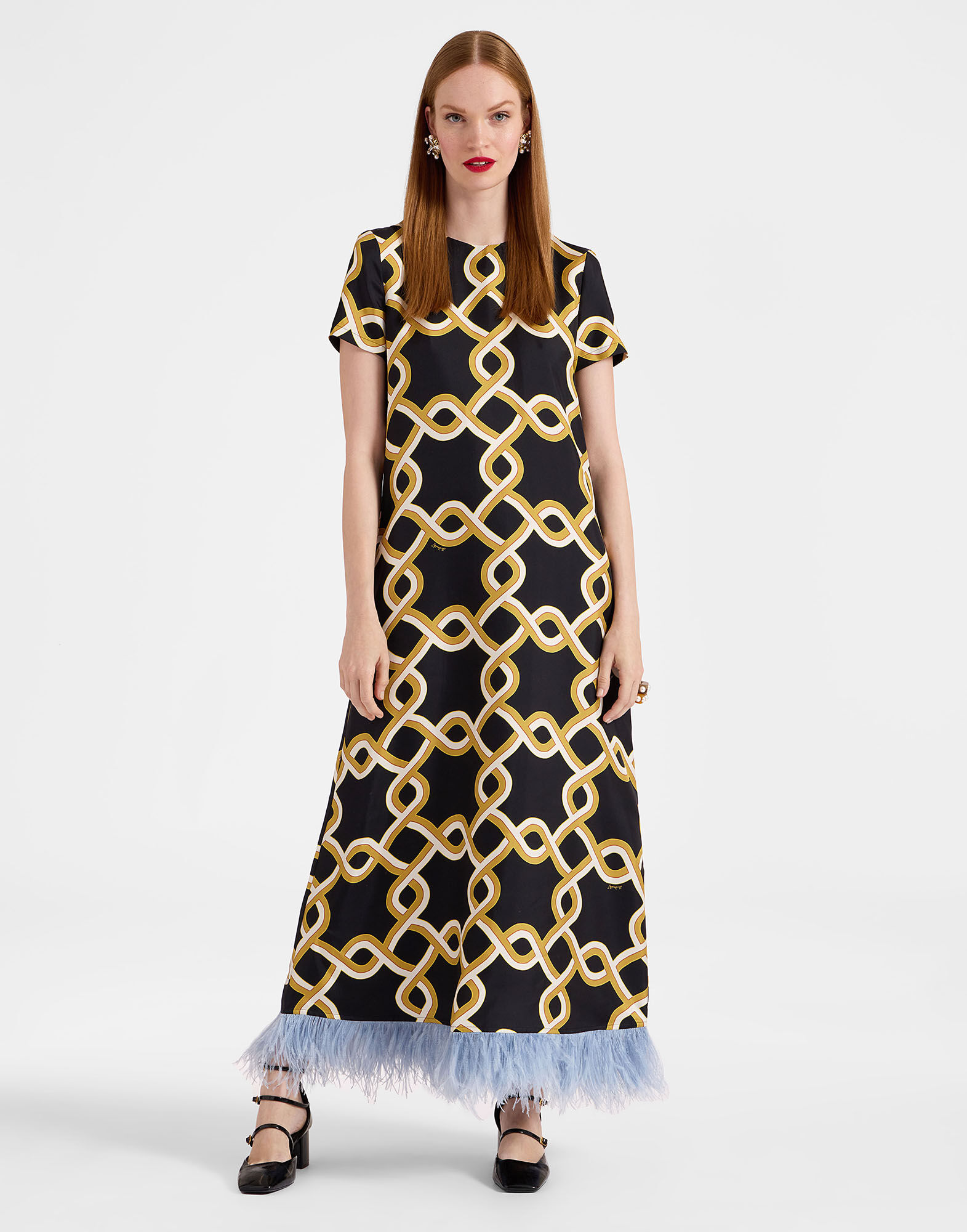 La DoubleJ Swing Dress Tackle Black DRE0316SIL001TAC01BL01