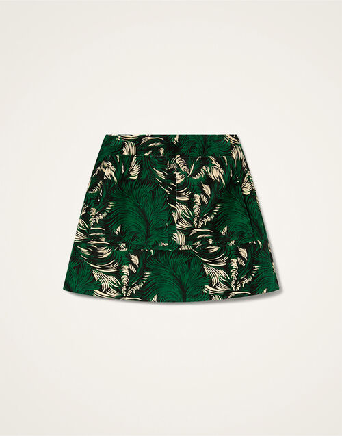 La DoubleJ Short Skirt Quill Green SKI0027VEL001QLL01GR02