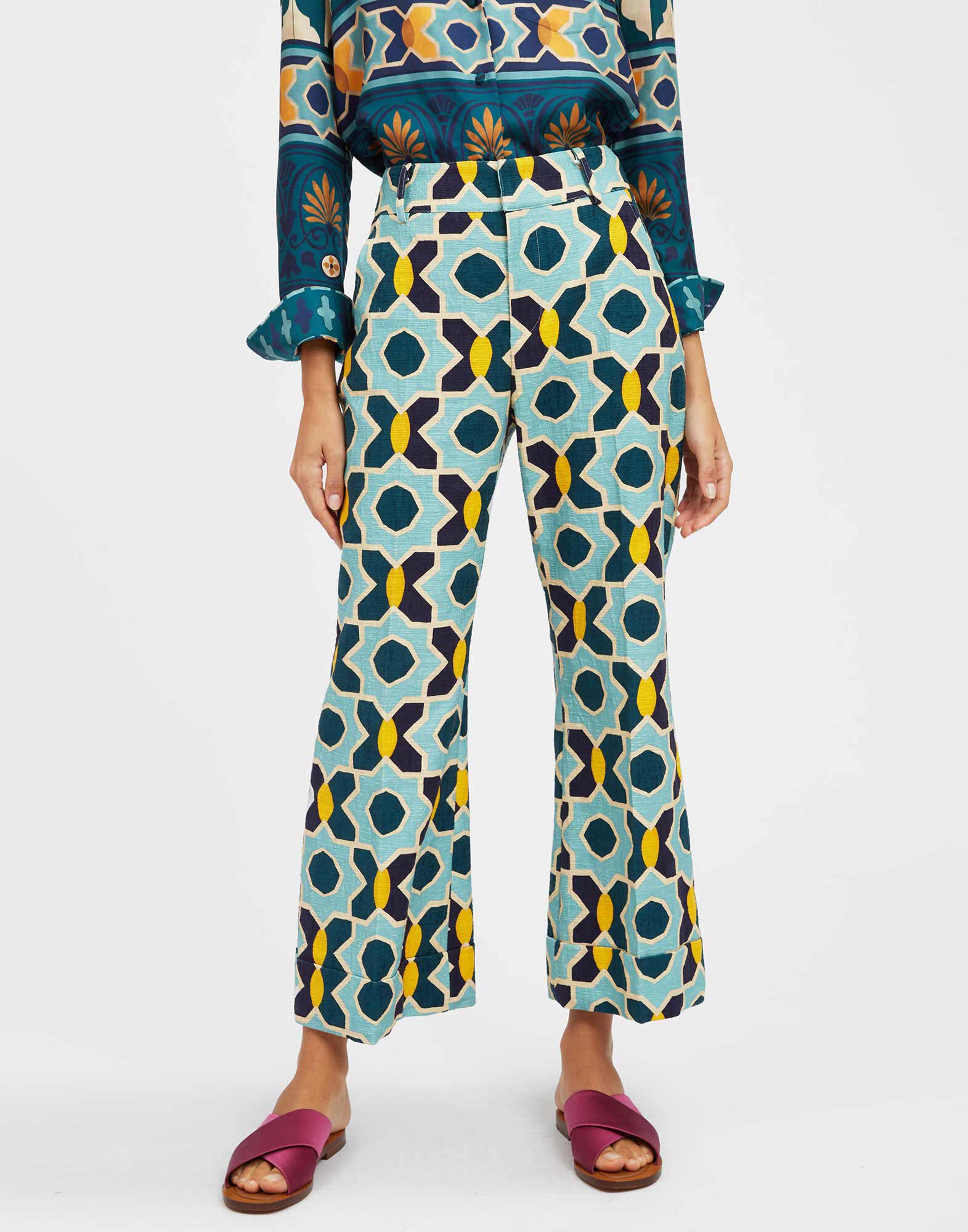 La DoubleJ Hendrix Pants Plaza Light Blue TRO0014COT005PLA01BU01