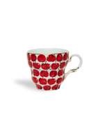 La DoubleJ Big Mama Cup And Saucer Cherries Avorio DIS0066CER001CHY0005