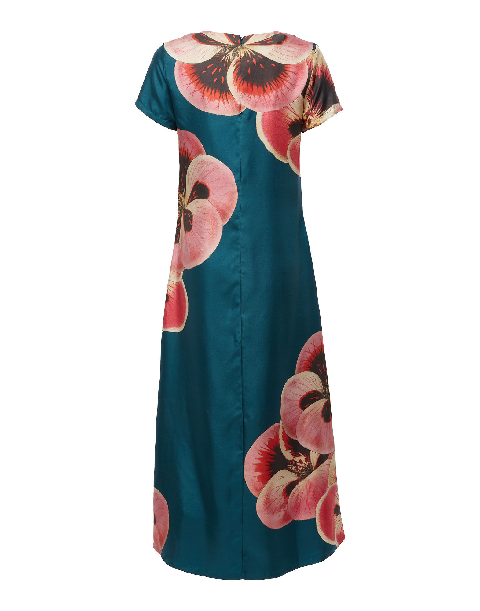 La DoubleJ Swing Dress Giga Pansy Plac&eacute;e DRE0128SIL006PAN0004