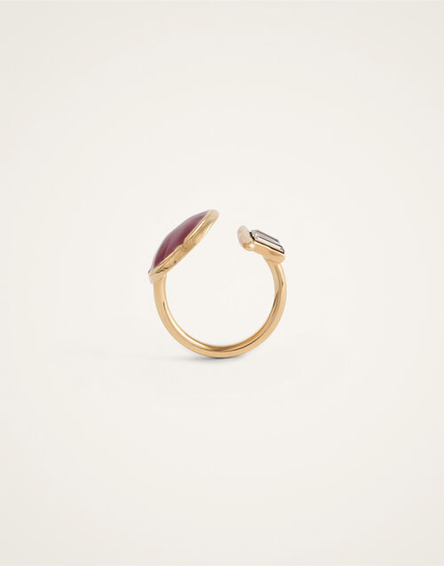La DoubleJ Shen Loop Ring 24K Gold Plate And Enamel RIN0021BRA003SOLIDRE02