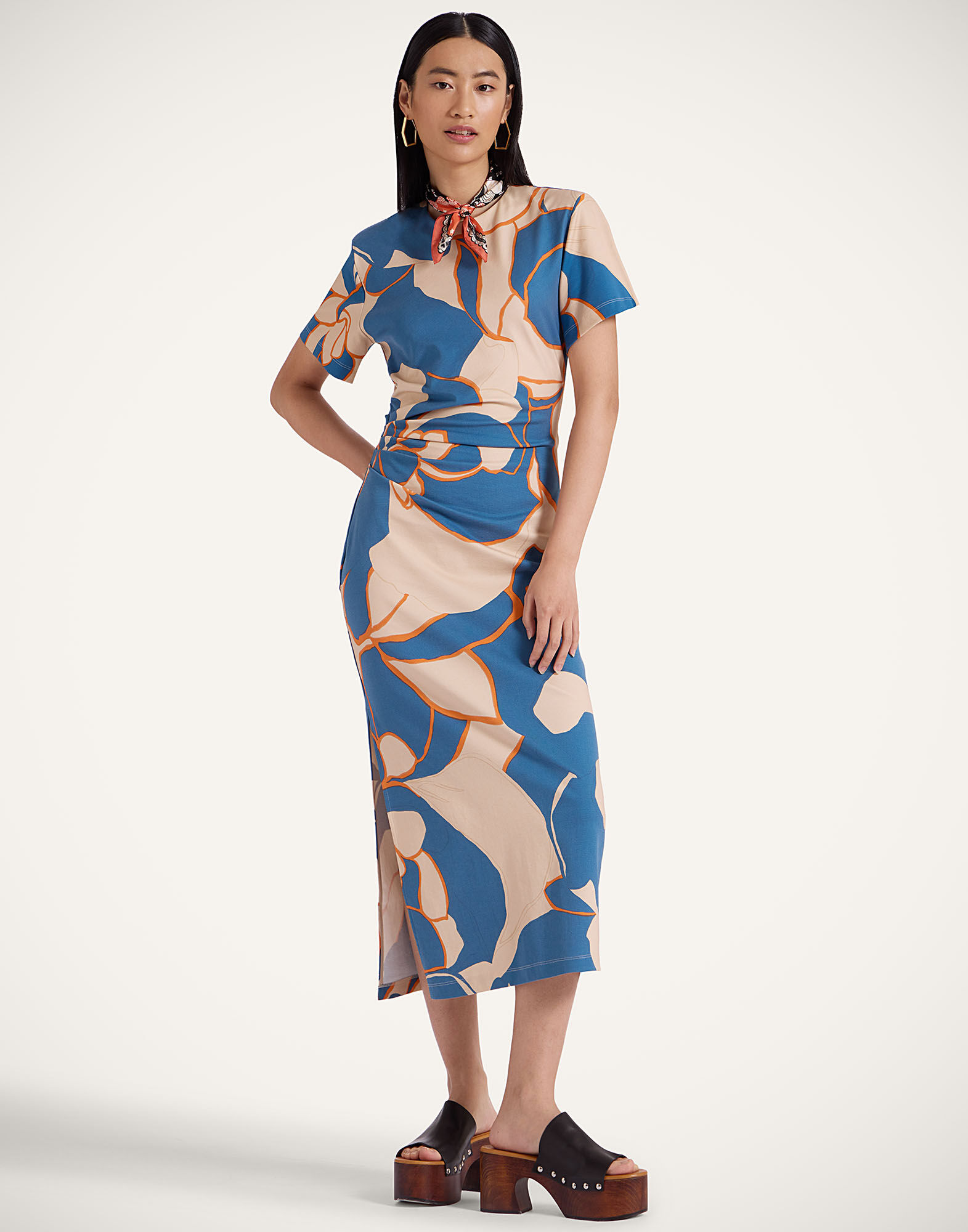 La DoubleJ Lela Dress Dea Dahlia Blue Petrol DRE0843JER043MGN01BU05