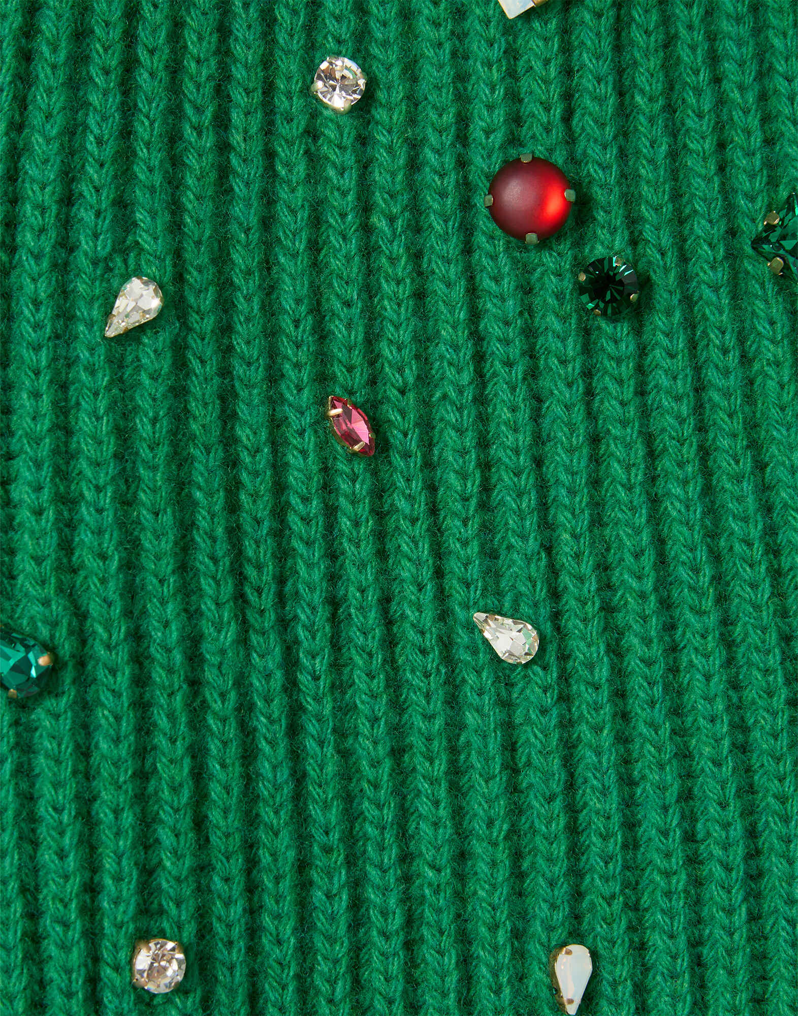 La DoubleJ Picket High Sweater Solid Green PUL0407KNI037SOLIDGR02
