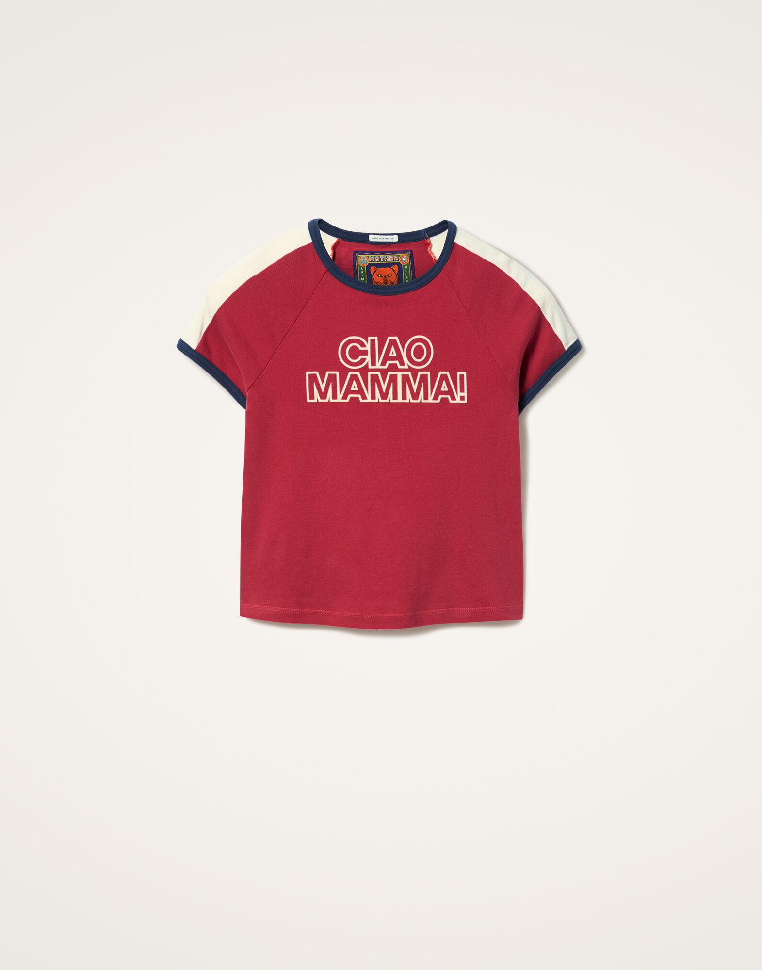 La DoubleJ Itty Bitty Concert Racer T-Shirt Ciao Mamma! Red TSH0062JER058MAM03RE01