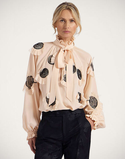 La DoubleJ Cerere Blouse Solid Light Pink SHI0121CRE001SOLIDPI02