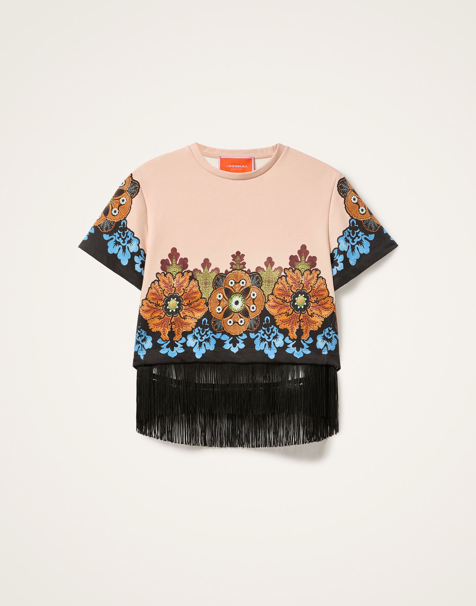 La DoubleJ La Scala Tee Bounty Plac&eacute;e Orange TSH0064JER040BOU01OR02