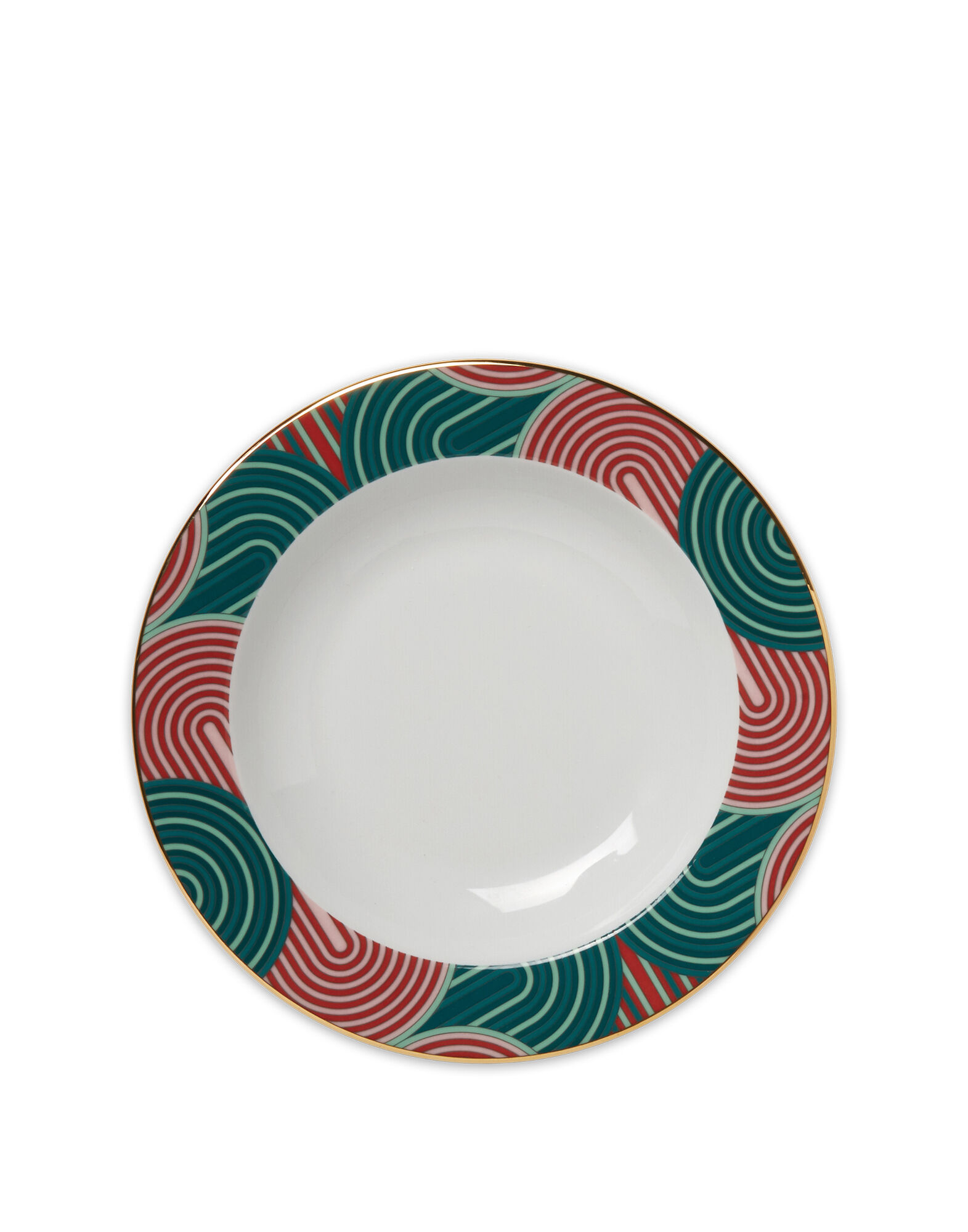 La DoubleJ Soup & Dinner Plate Set Slinky Verde DIS0050CER001SLI0005