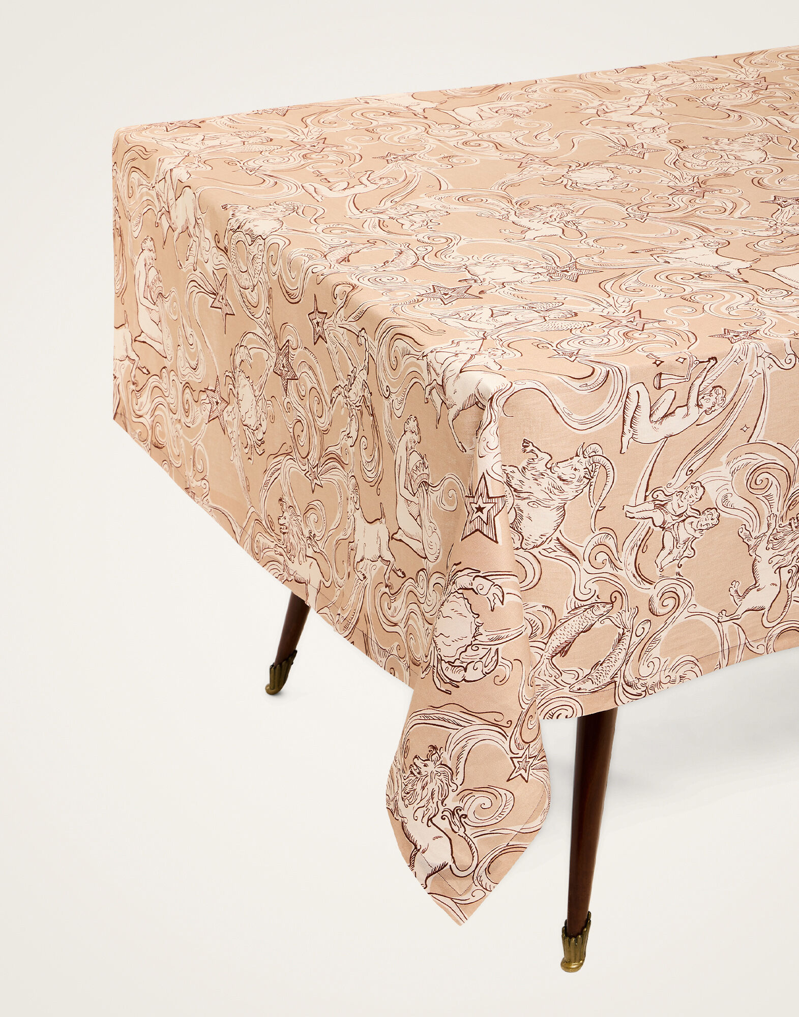 La DoubleJ Medium Tablecloth Cosmos Dusty Pink TBC0017LIN008COS02PI10