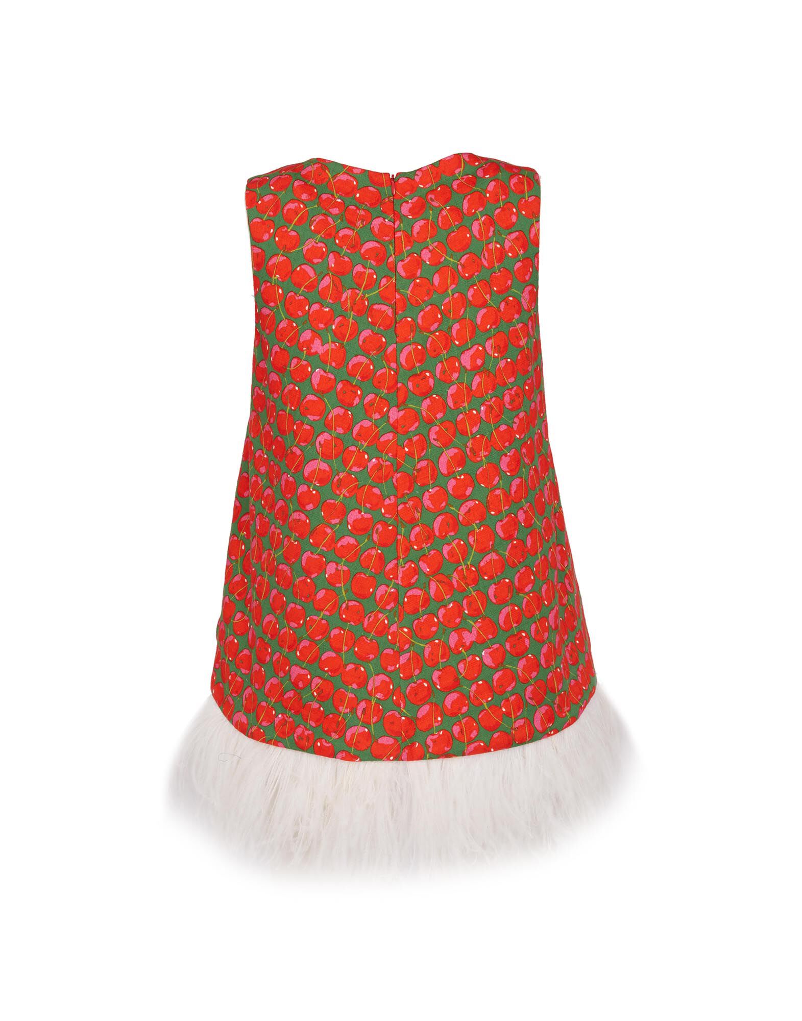 La DoubleJ La Scala Top (With Feathers) Green Cherries TOP0013COT005CHY0001