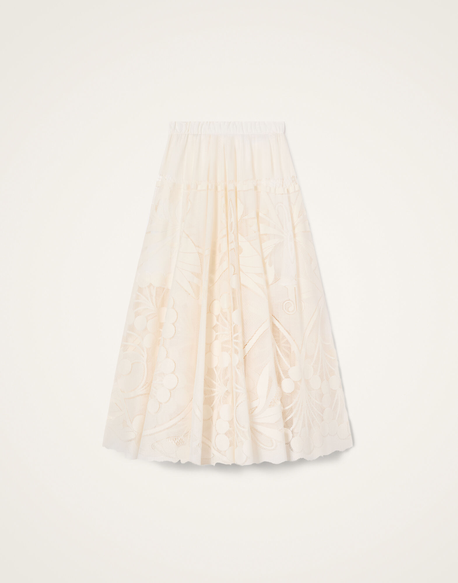 La DoubleJ Duchess Skirt Solid Ivory SKI0146LAC010SOLIDWH04