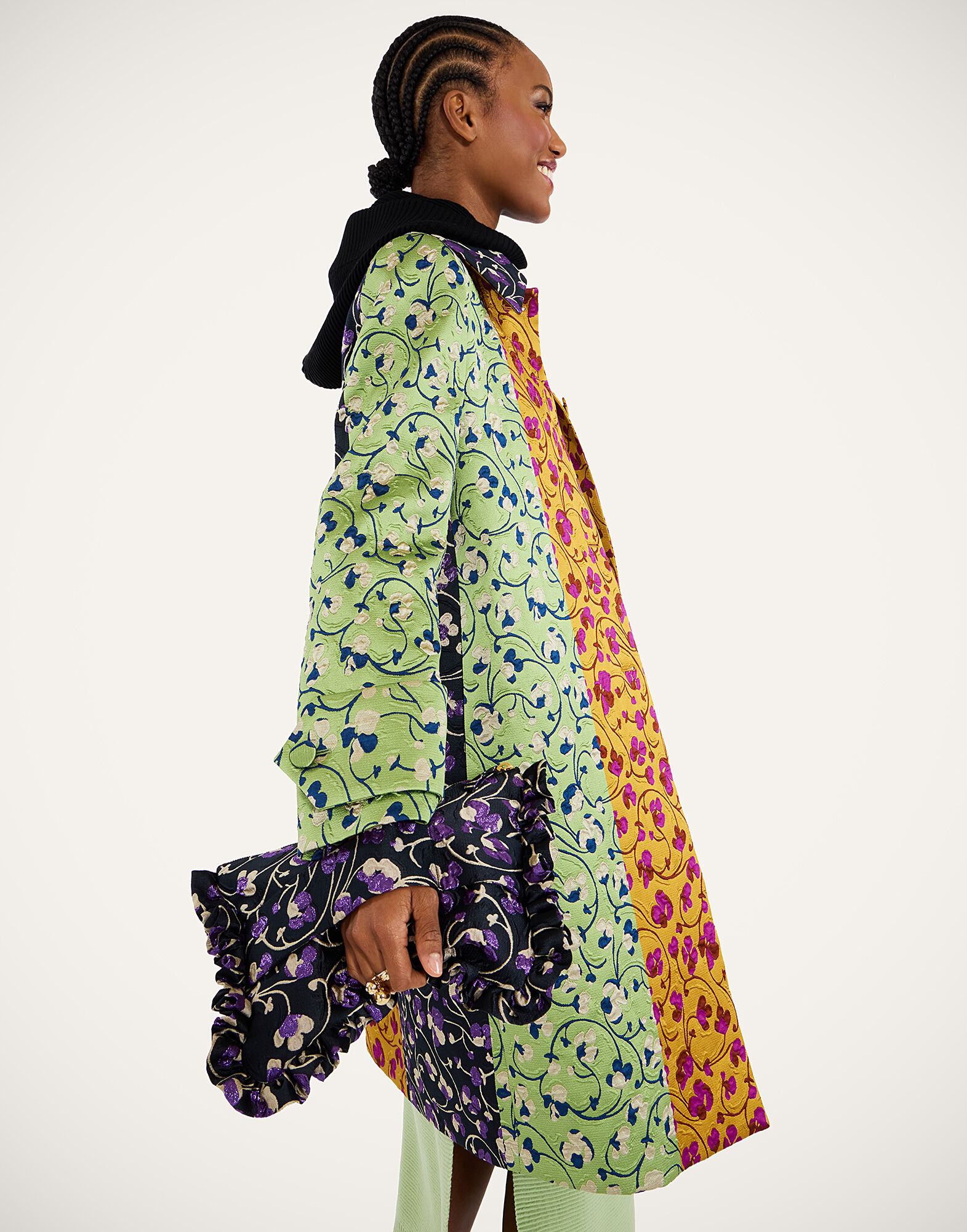 La DoubleJ Precious Coat Honeysuckle Tricolor Yellow JAC0122JCQ129HNY03YE02