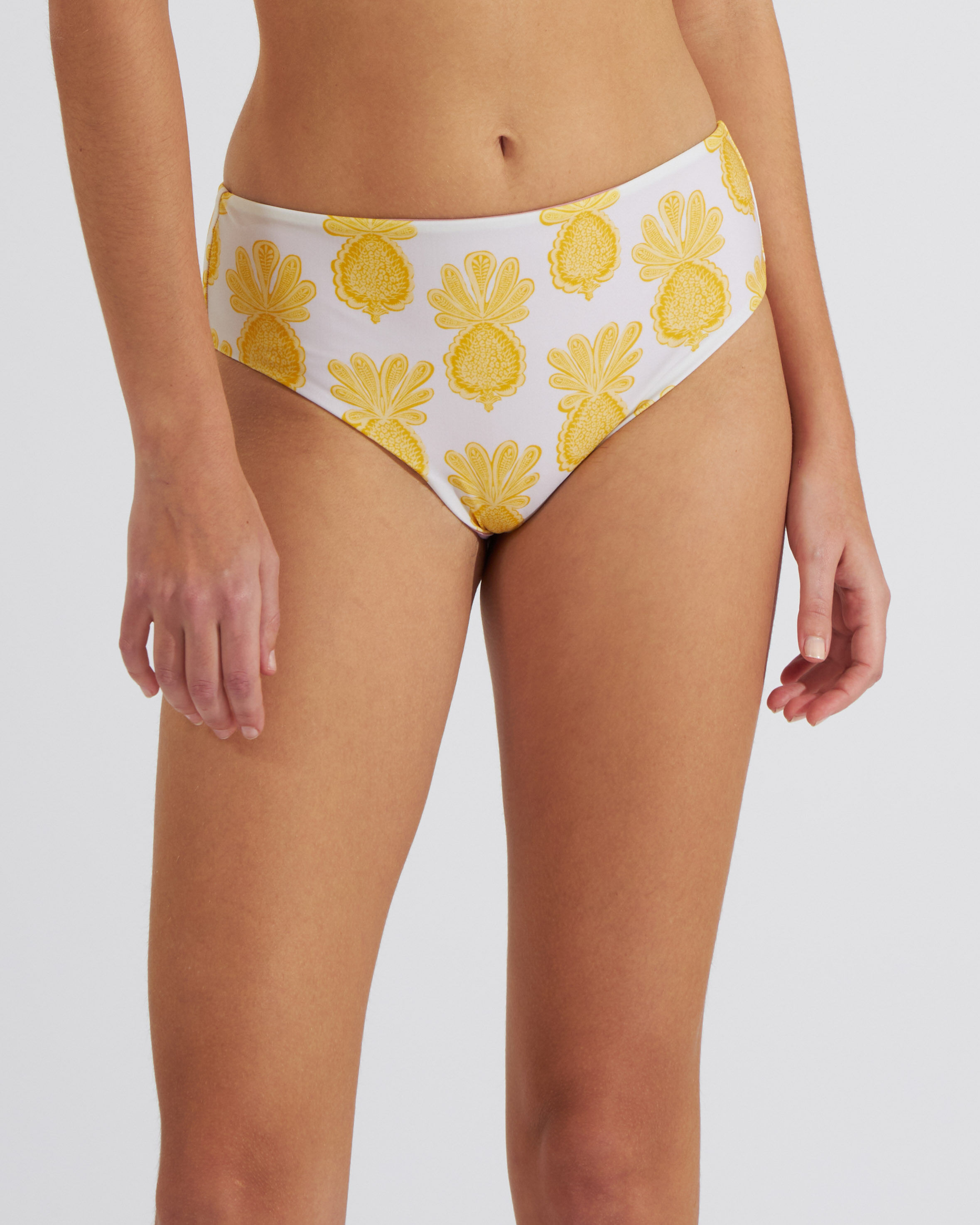 La DoubleJ Boy Brief Pineapple Sunflower White SWI0030LYC001PNP20WH01