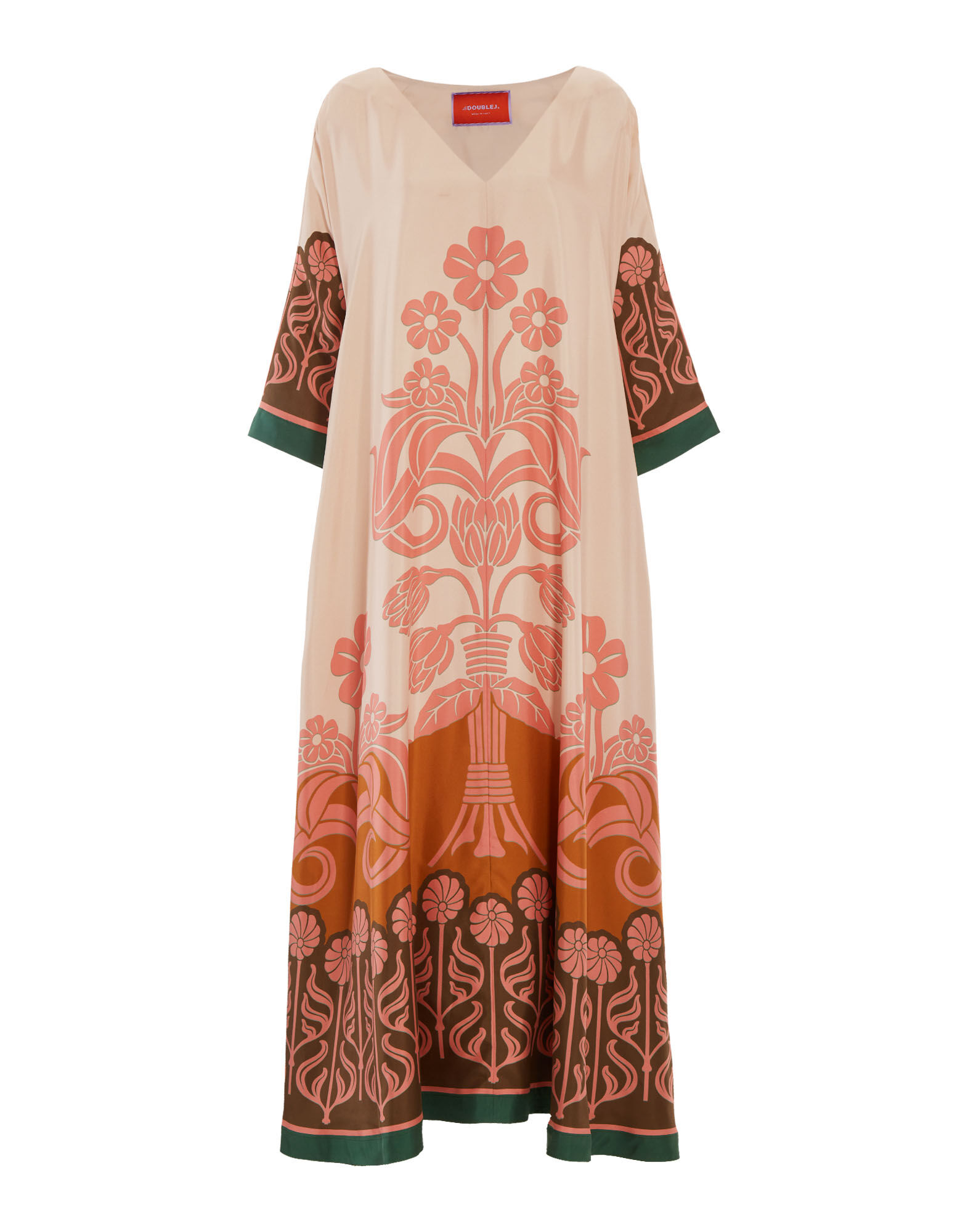 La DoubleJ Muumuu Dress Stucco Tobacco DRE0225SIL006STU01BR06