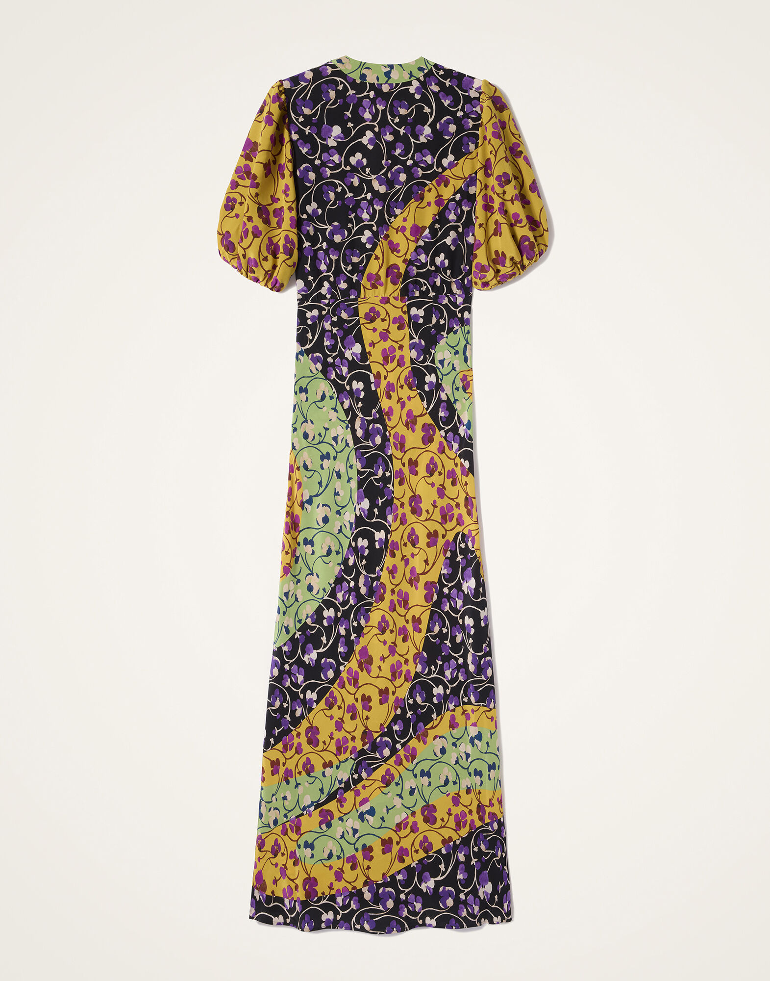 La DoubleJ Marlene Dress Honeysuckle Tricolor Plac&eacute;e Yellow DRE0869CRE001HNY04YE02