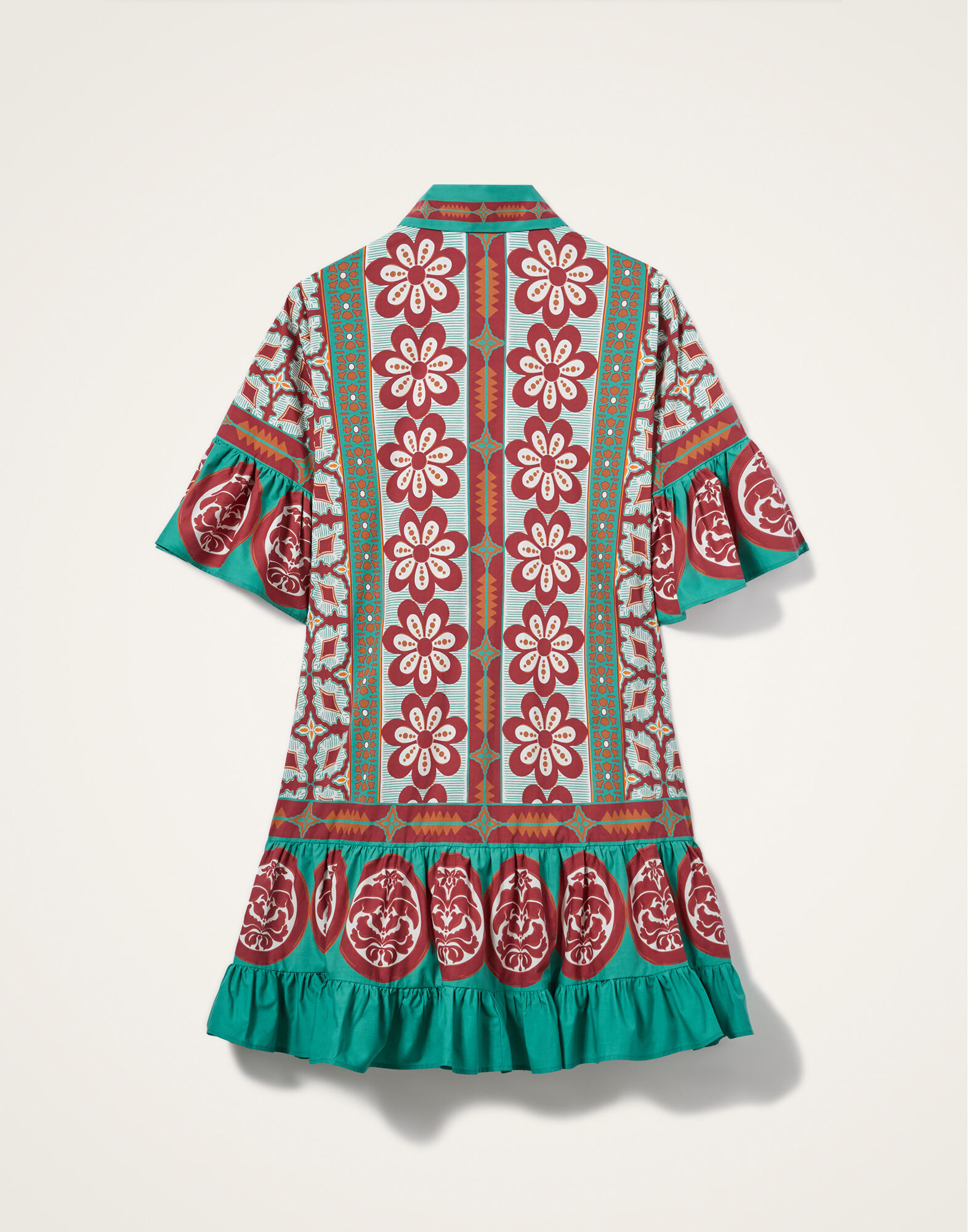 La DoubleJ Choux Dress Pagoda Plac&eacute;e Rust DRE0205COT015PAG01OR04