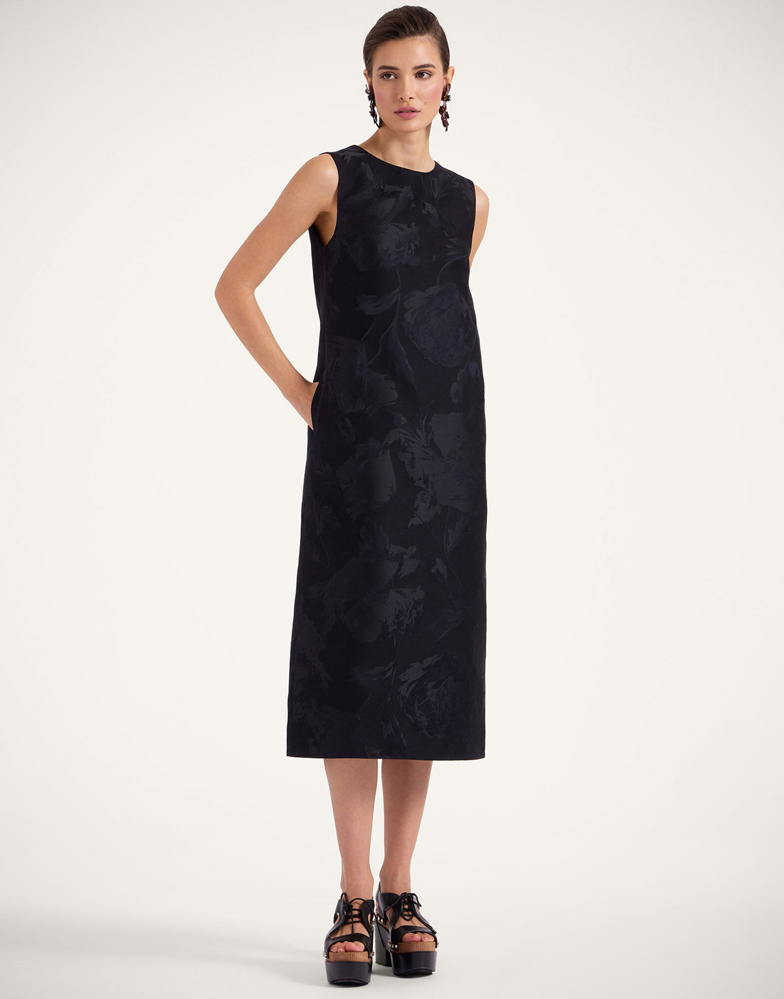 La DoubleJ Column Dress Sylph Black DRE0389JCQ096SYL03BL01