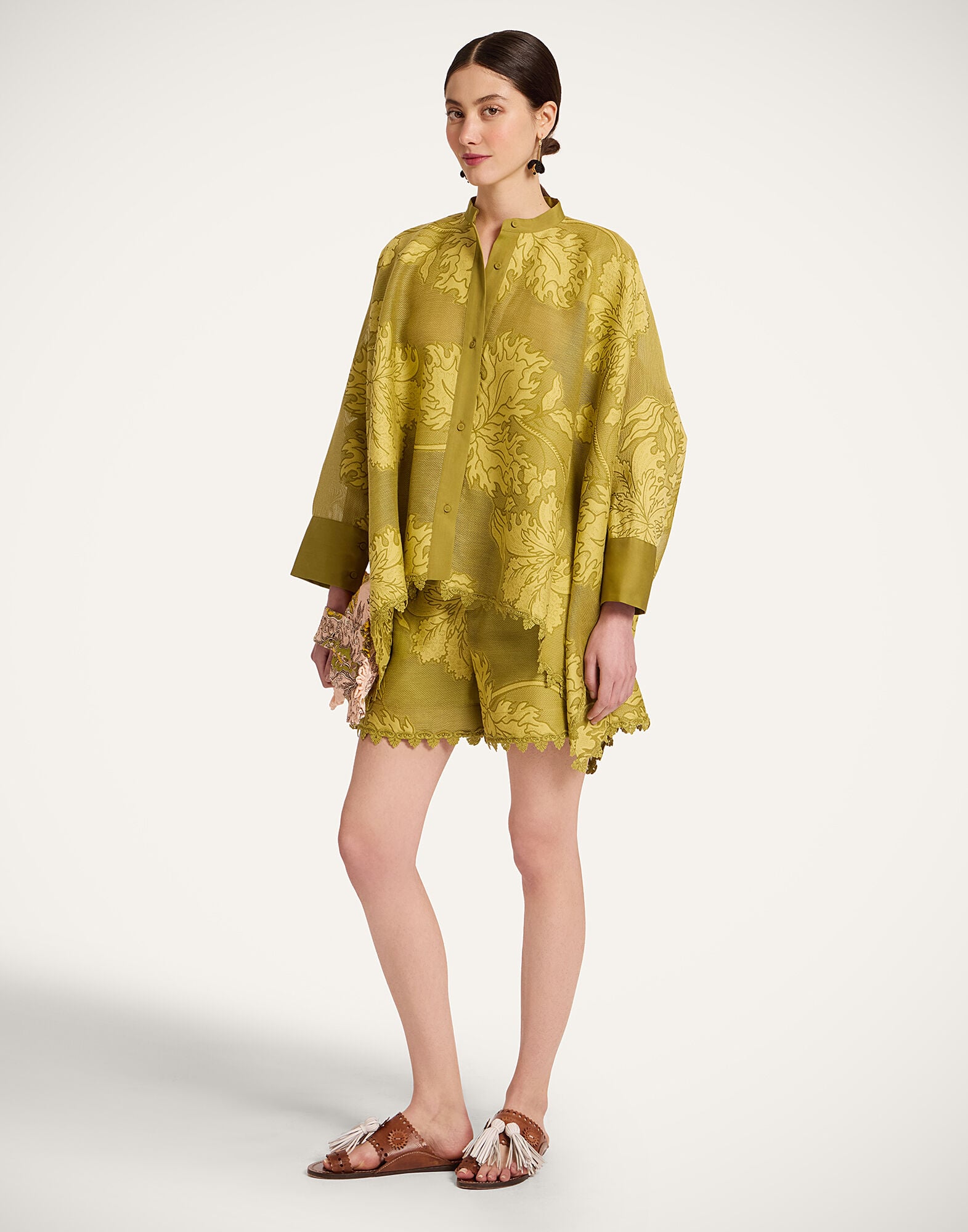 Good Butt Shorts in Solid Green for Women | La DoubleJ US