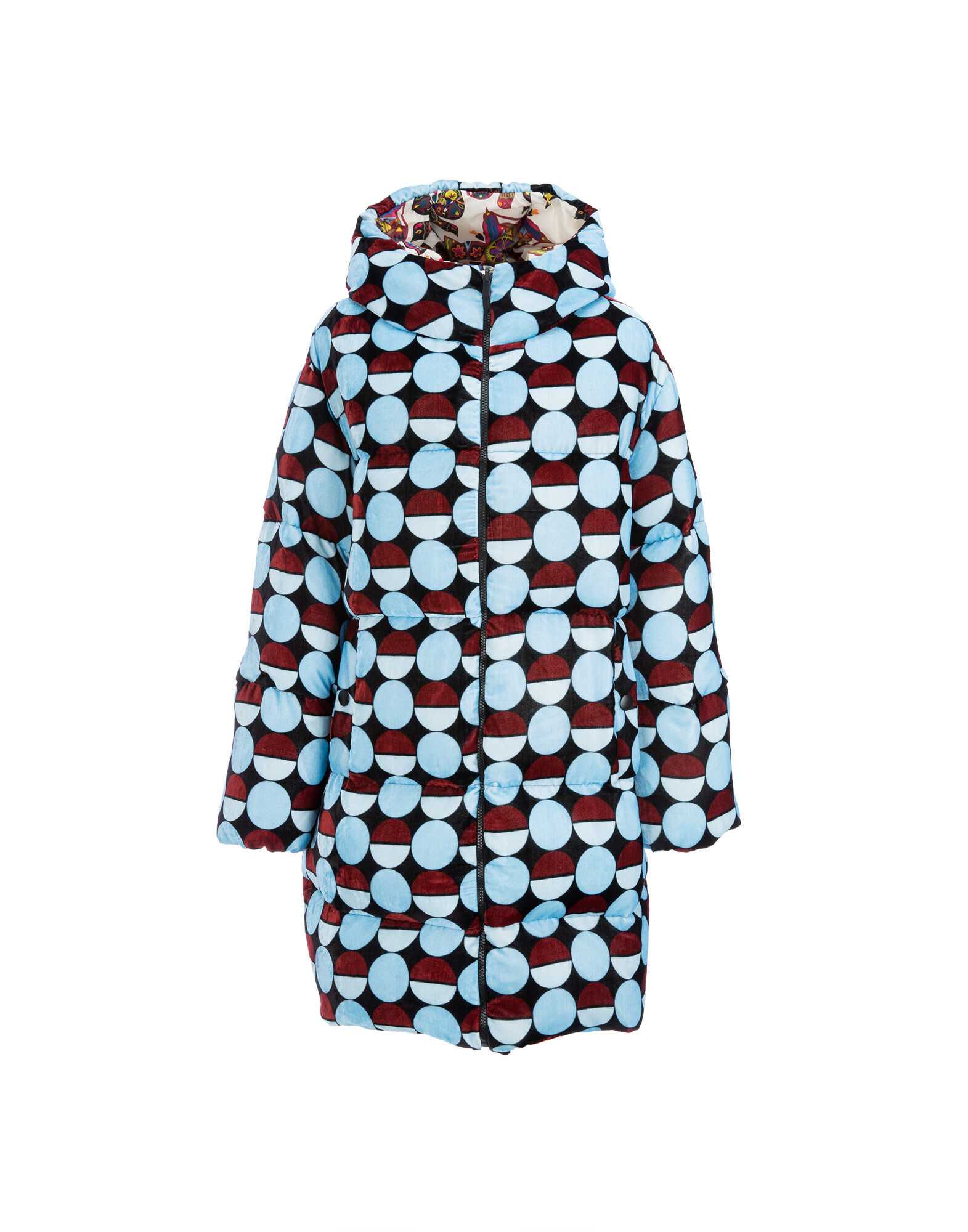 LaDoubleJ Reversible Cocoon Puffer Sfere Azzurro DOW0004VEL004SFE0003