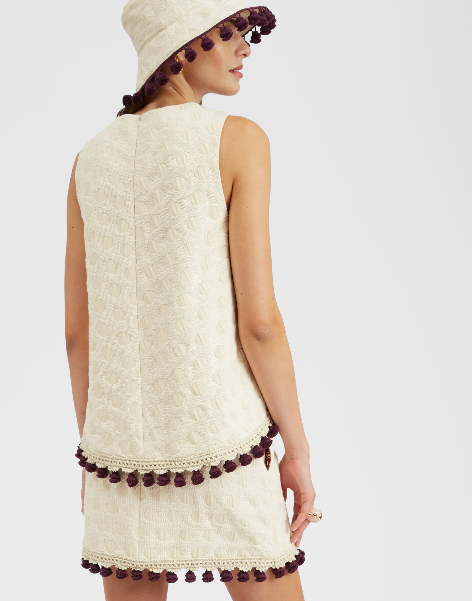 La DoubleJ La Scala Top Creamy TOP0128JCQ076CRA01WH03