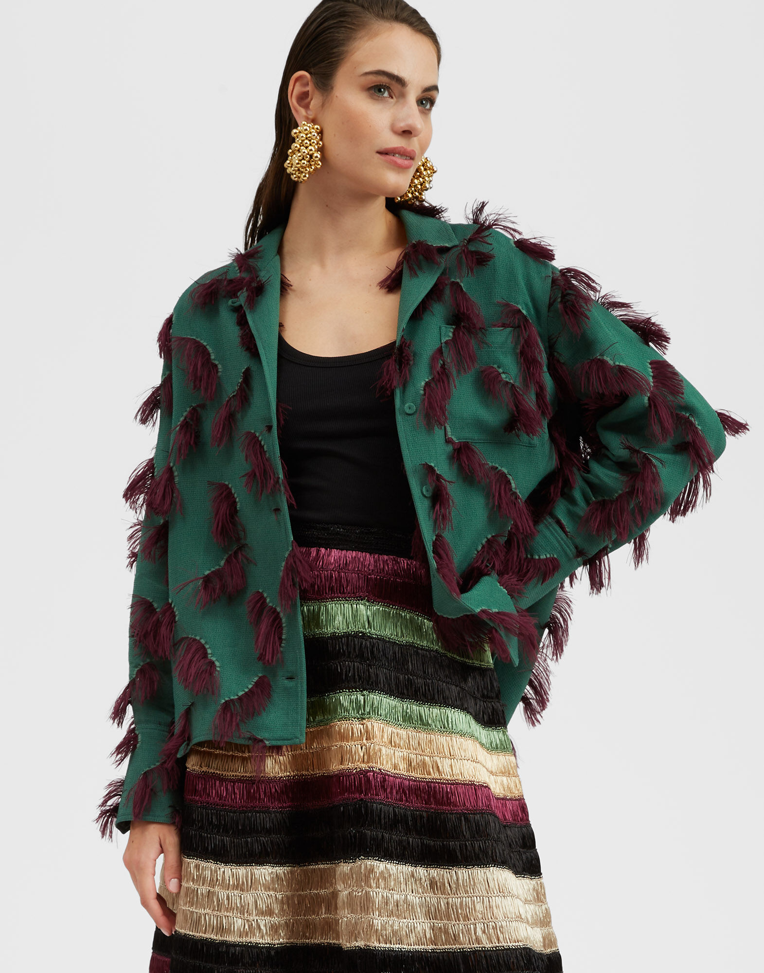 Milano Jacket in Hotspot Emerald for Women | La DoubleJ US