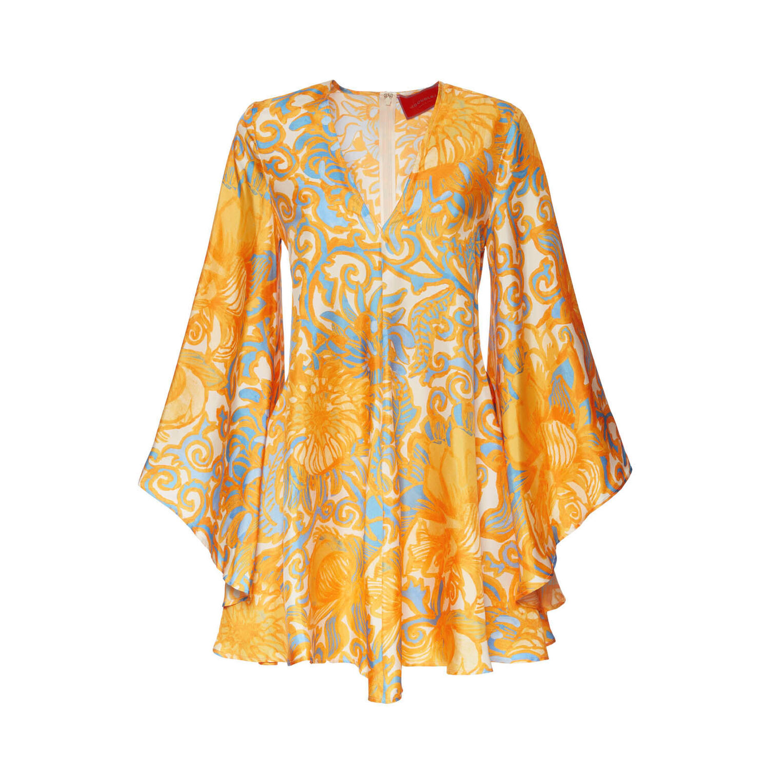 Shop La Doublej Mini Magnifico Dress In Anemone Orange