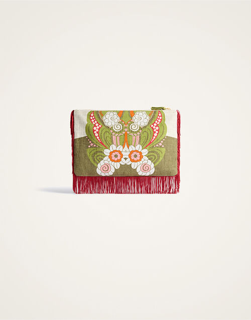 La DoubleJ Hand Pochette Ambrosia Plac&eacute;e Orange BAG0102COT005AMB03OR02
