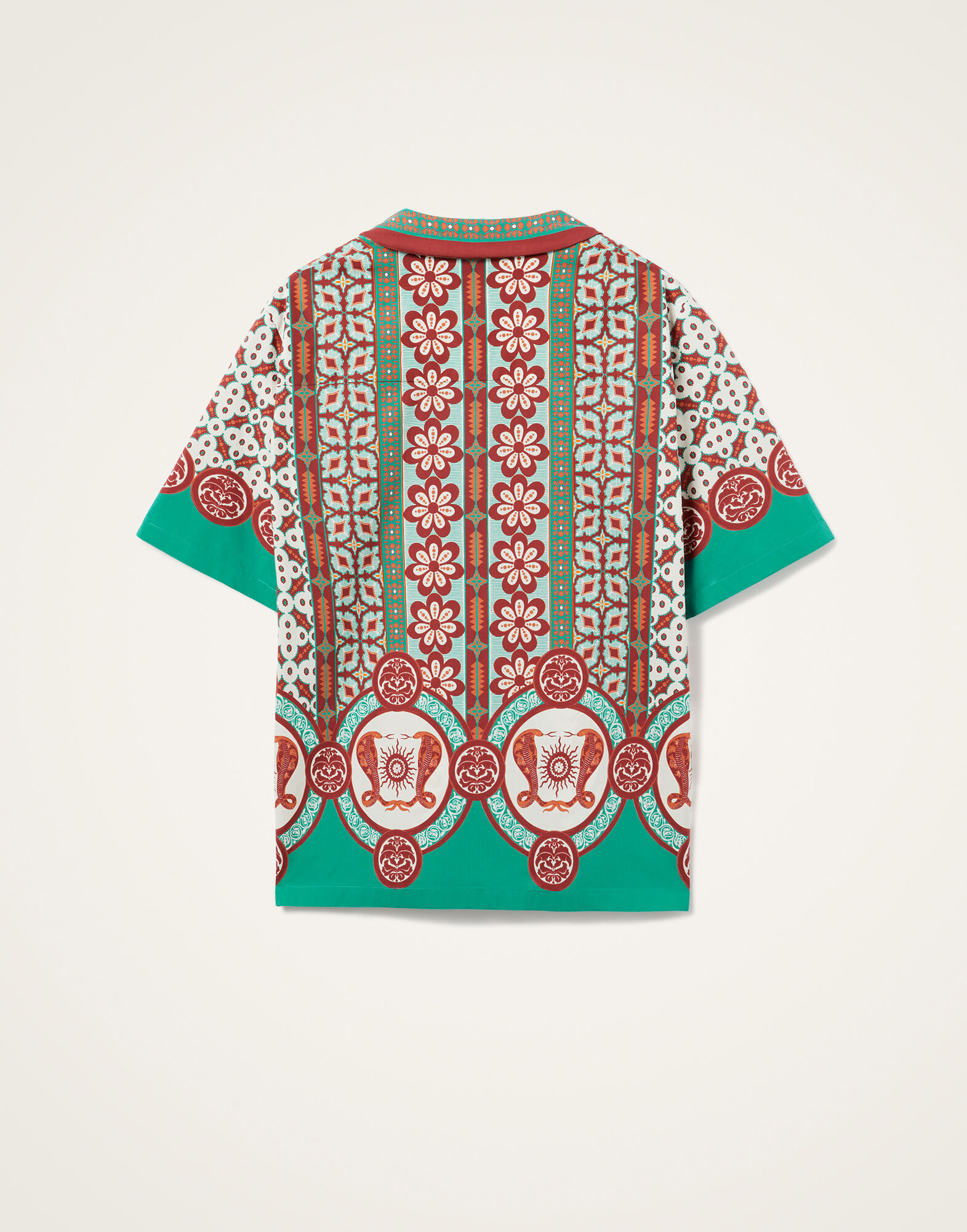 La DoubleJ Bowling Shirt Pagoda Plac&eacute;e Rust SHI0138COT015PAG01OR04