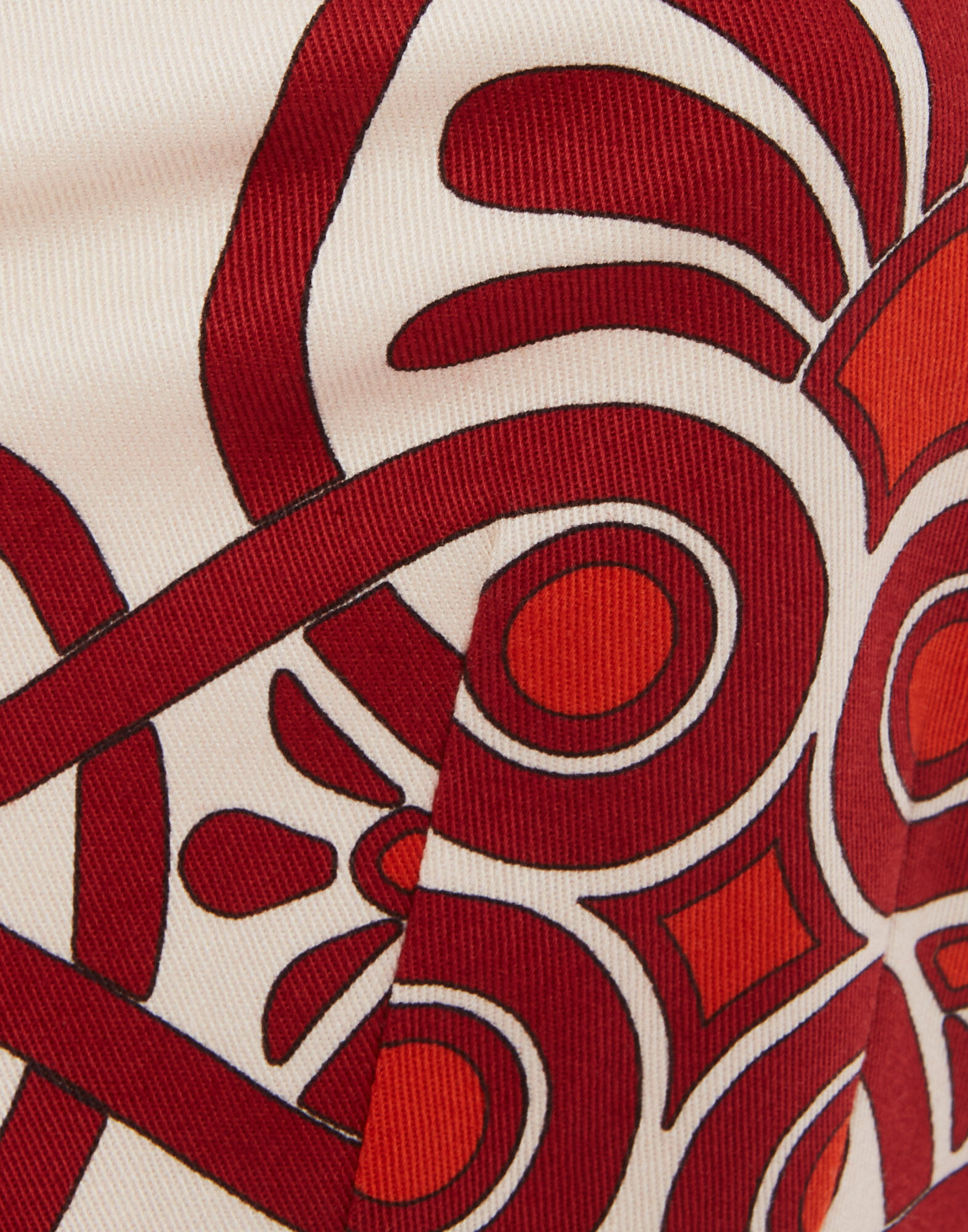 La DoubleJ Baia Crop Top Medallion Plac&eacute;e Cream TOP0094COT037MED01WH03